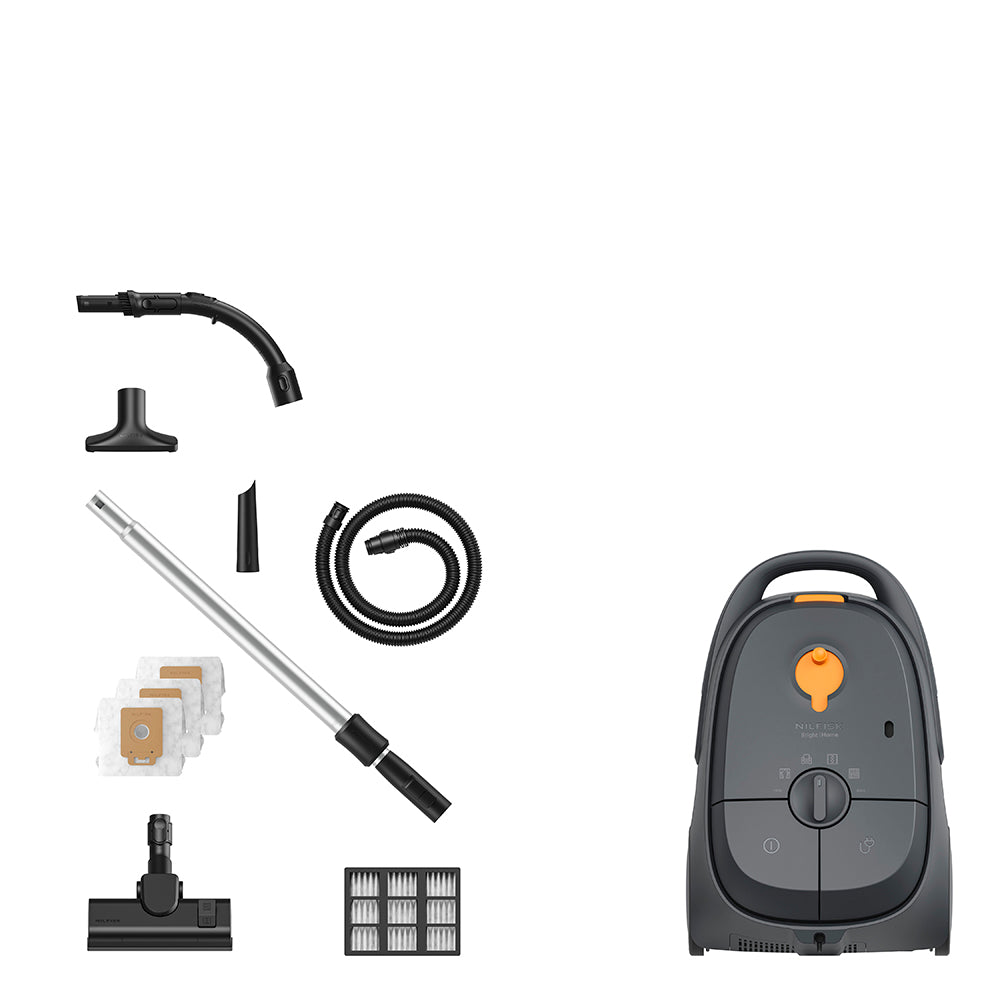 Aspirador con bolsa Nilfisk Bright Home Plus - Gris Gris-4