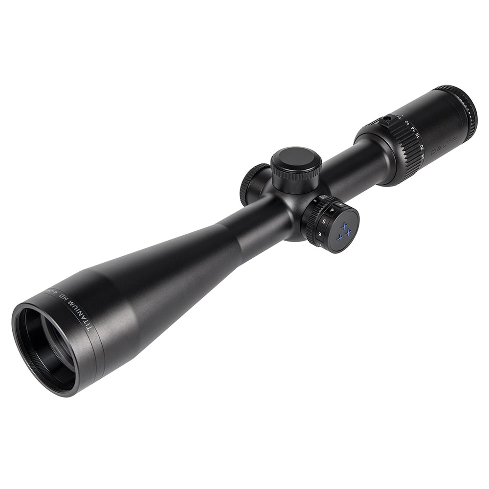DELTA - Visor Titanium HD 4-24x50 HD SFP MilDot Torreta intercambiable Delta.