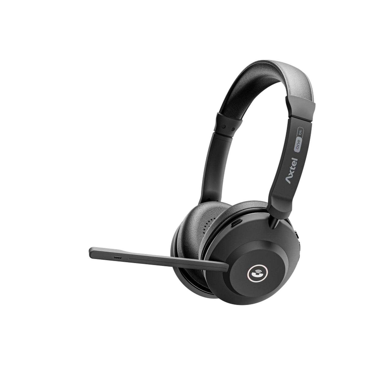 Auriculares de diadema Axtel ONE BT Stereo con base de carga - Negro Negro-2