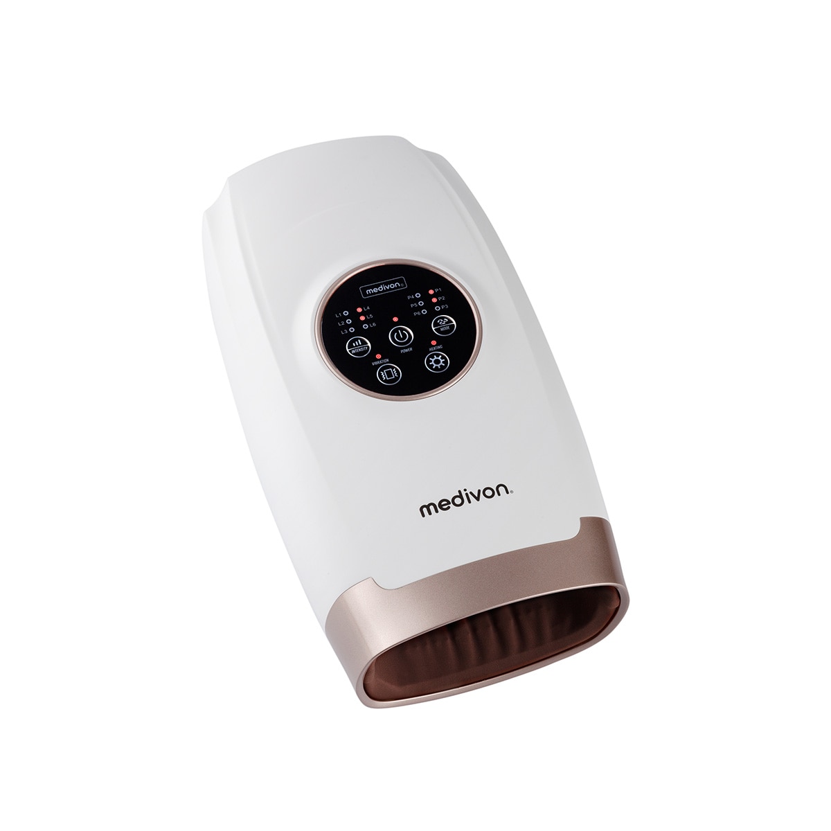 Medivon – Masajeador de mano Medivon Hand, presión de aire modo calor masajes vibratorios 6 Modos.