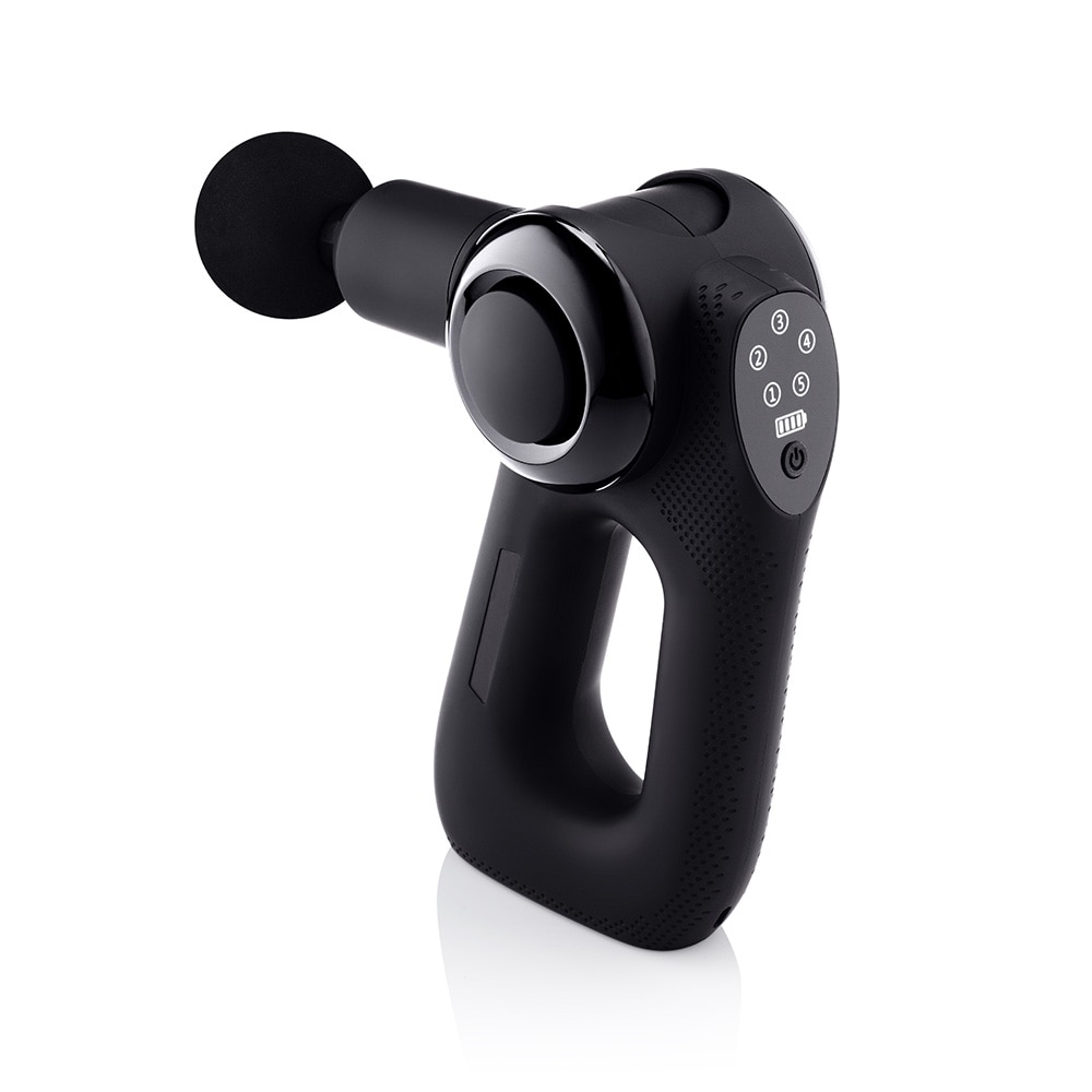 Medivon – Pistola de masaje de mano Medivon Gun TYTAN PRO inalámbrica con cabezal de masaje de calefacción y refrigeración.