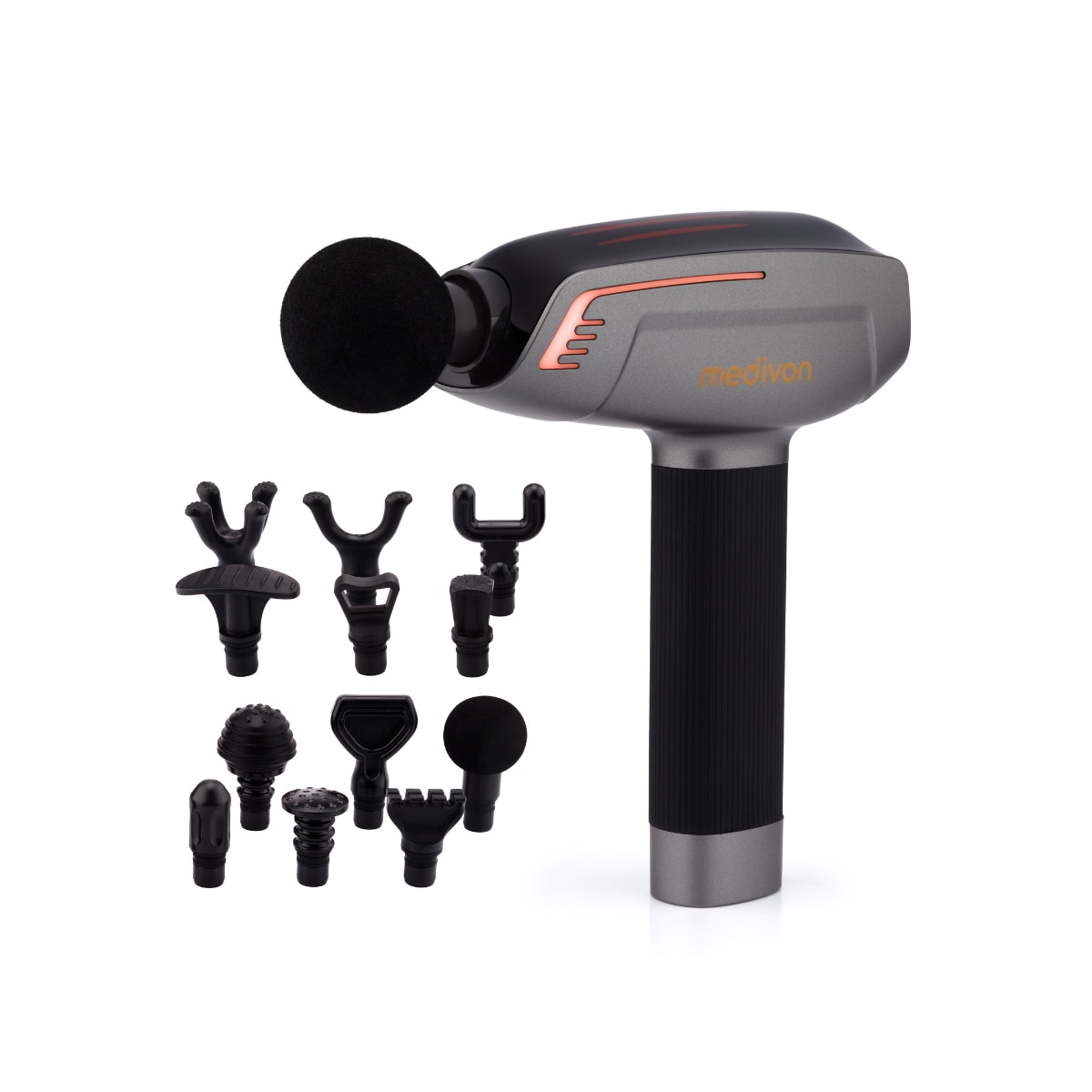 Medivon – Pistola de masaje cuerpo Medivon Gun Nexus recuperación muscular deportiva.