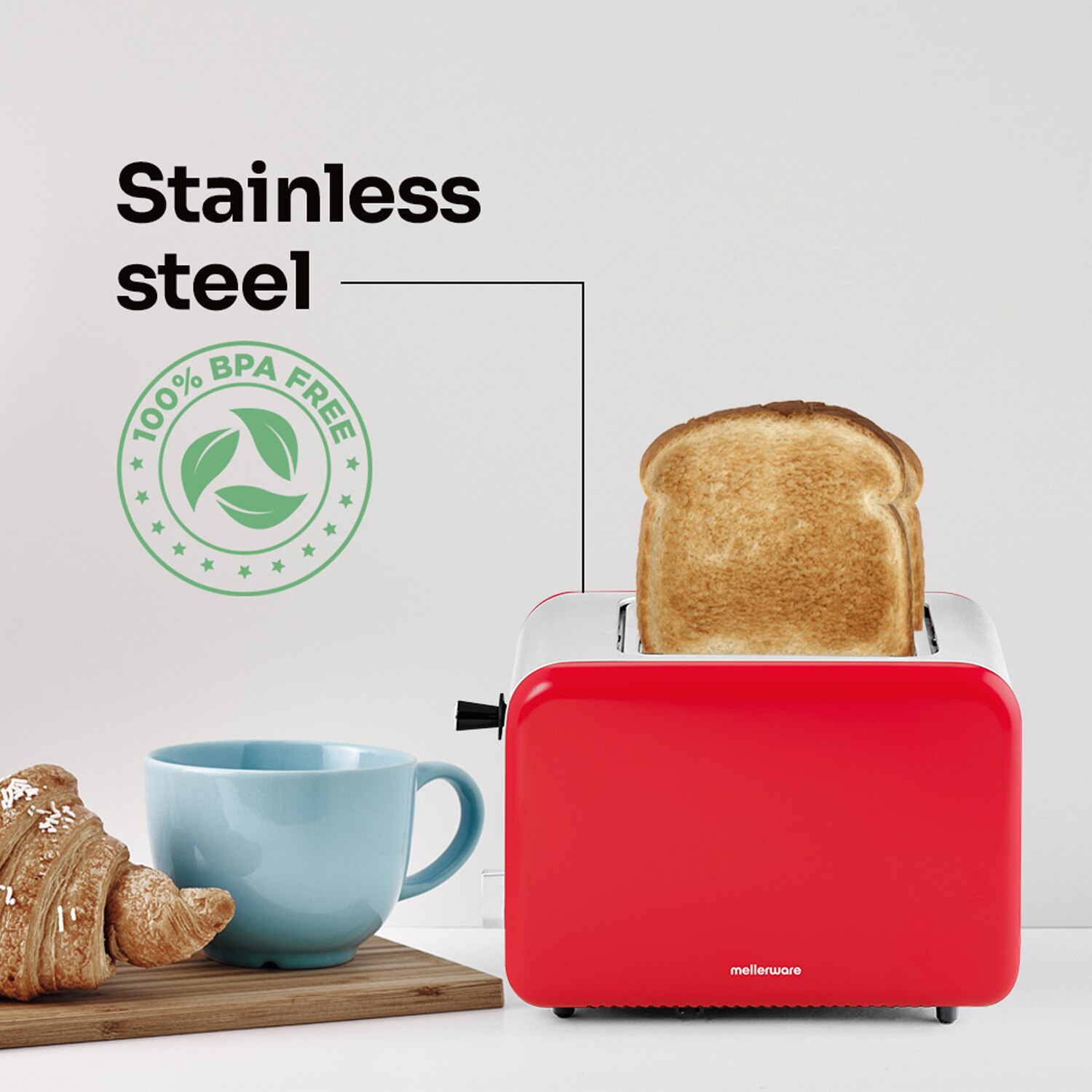 Tostador Mellerware CRISPY - Rojo Rojo-2