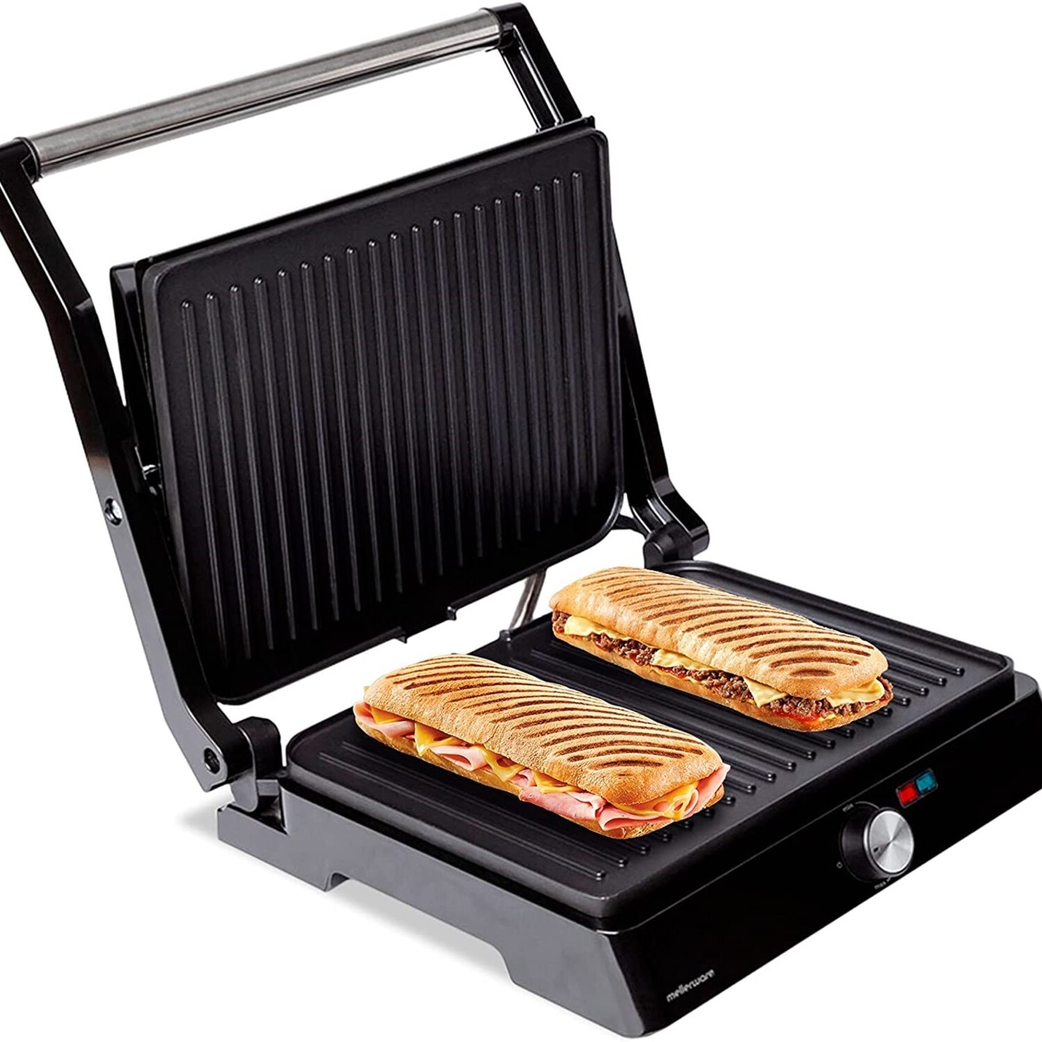 Mellerware – Grill Mellerware Hotty, 2200W, Placas extragrandes.
