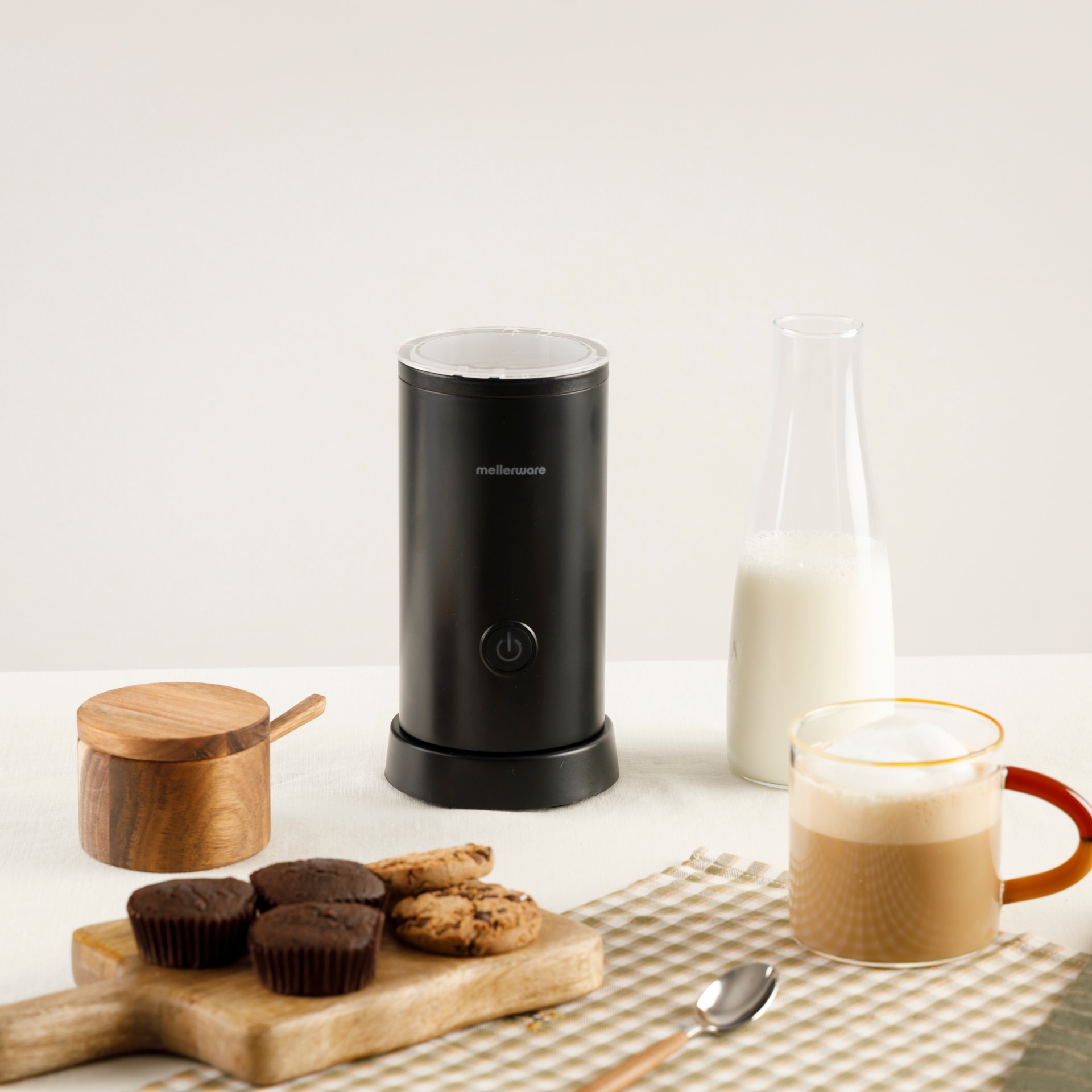 Espumador de leche Mellerware FROTHY! Black - Negro Negro-2