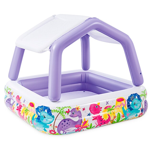 Imagen 0 de Piscina hinchable infantil Intex con toldo extraíble - 157x157x122 cm - 295 l