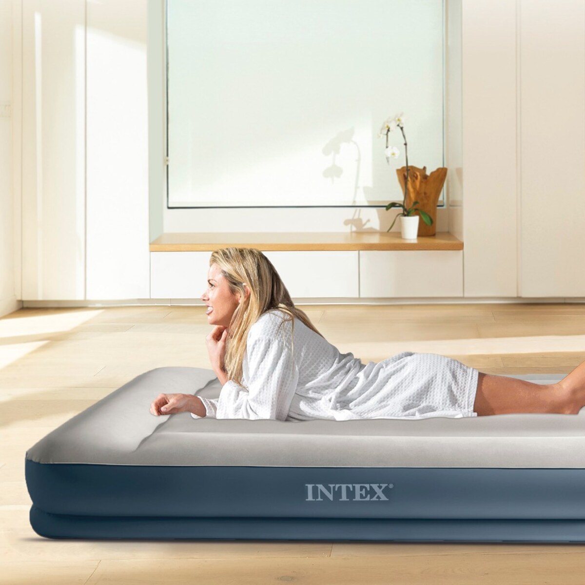 Colchón hinchable Intex individual Talla S Dura-Beam Estándar Pillow Rest Mid-Rise 6