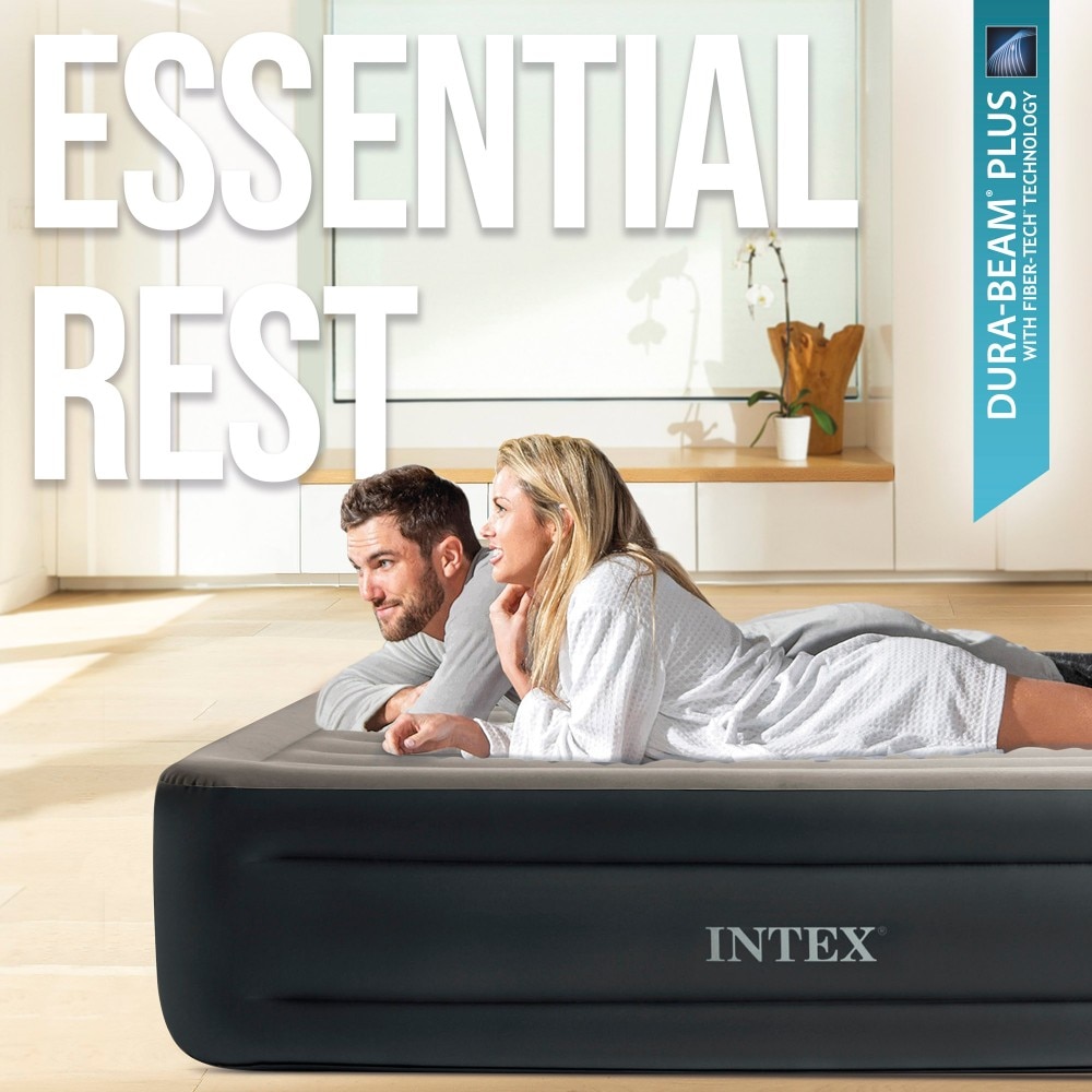Imagen 2 de Colchón hinchable Intex doble Talla L Dura-Beam Essential Rest