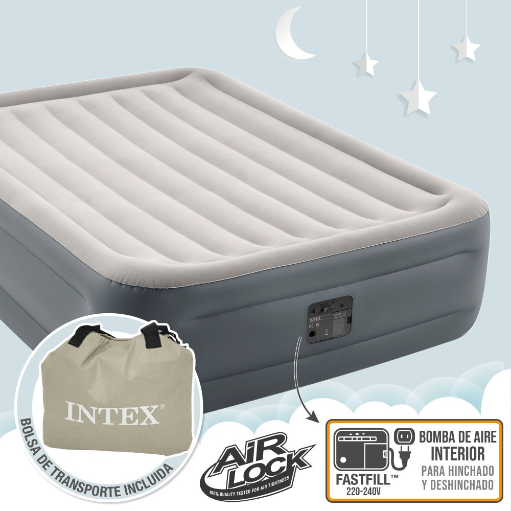 Imagen 3 de Colchón hinchable Intex doble Talla L Dura-Beam Essential Rest