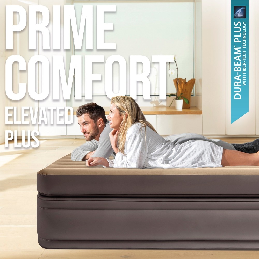 Colchón hinchable Intex doble Talla L Dura-Beam Prime Comfort Elevated 2