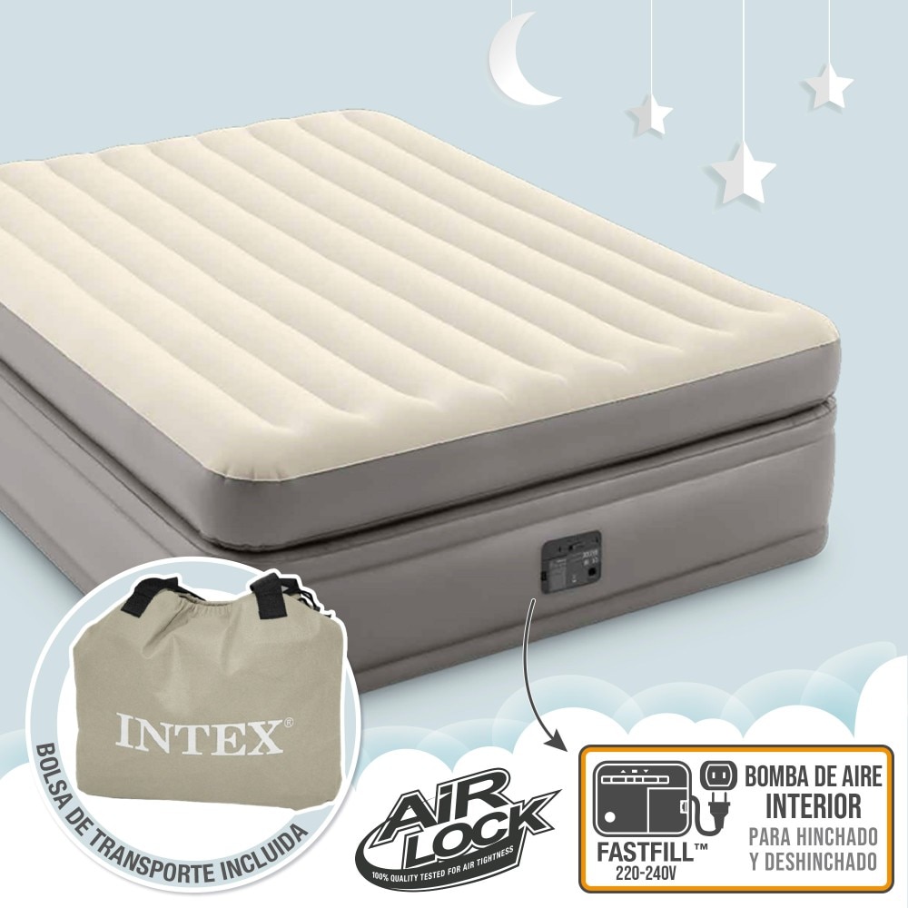 Colchón hinchable Intex doble Talla L Dura-Beam Prime Comfort Elevated 3