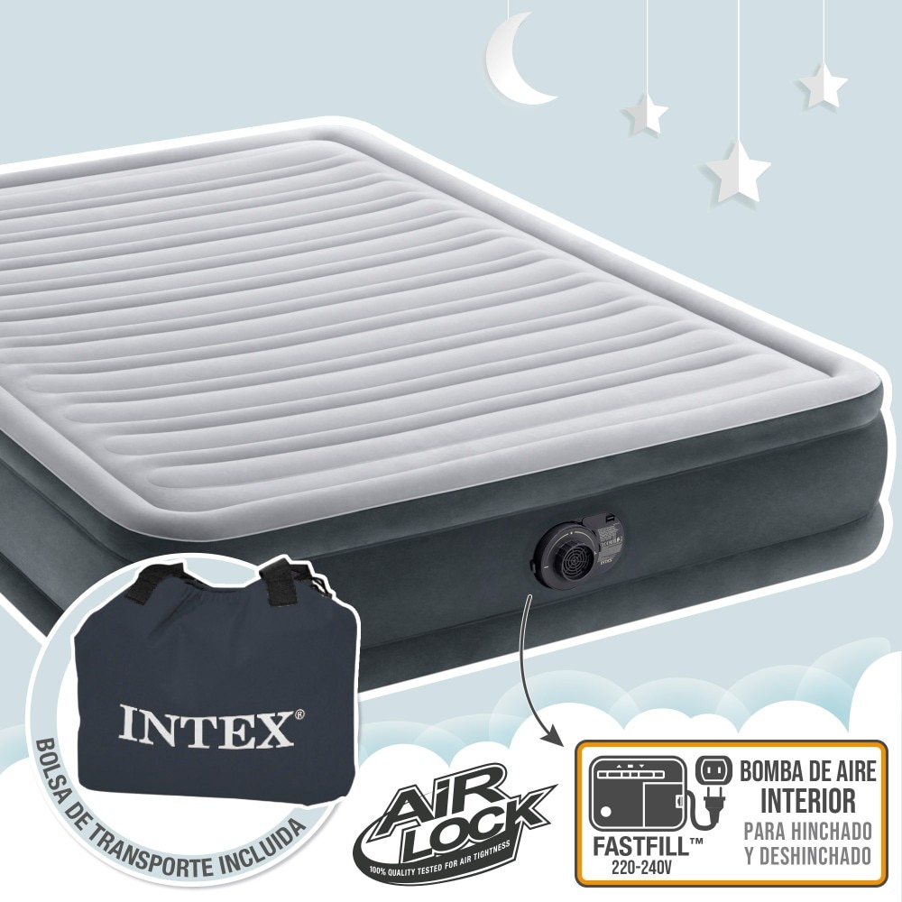 Colchón inflable Fiber Tech Comfort-Plush Intex 3