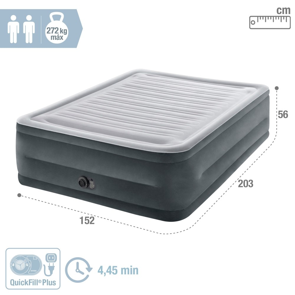 Colchón hinchable Intex doble Talla L Dura-Beam Deluxe Comfort-Plush High-Rise 4