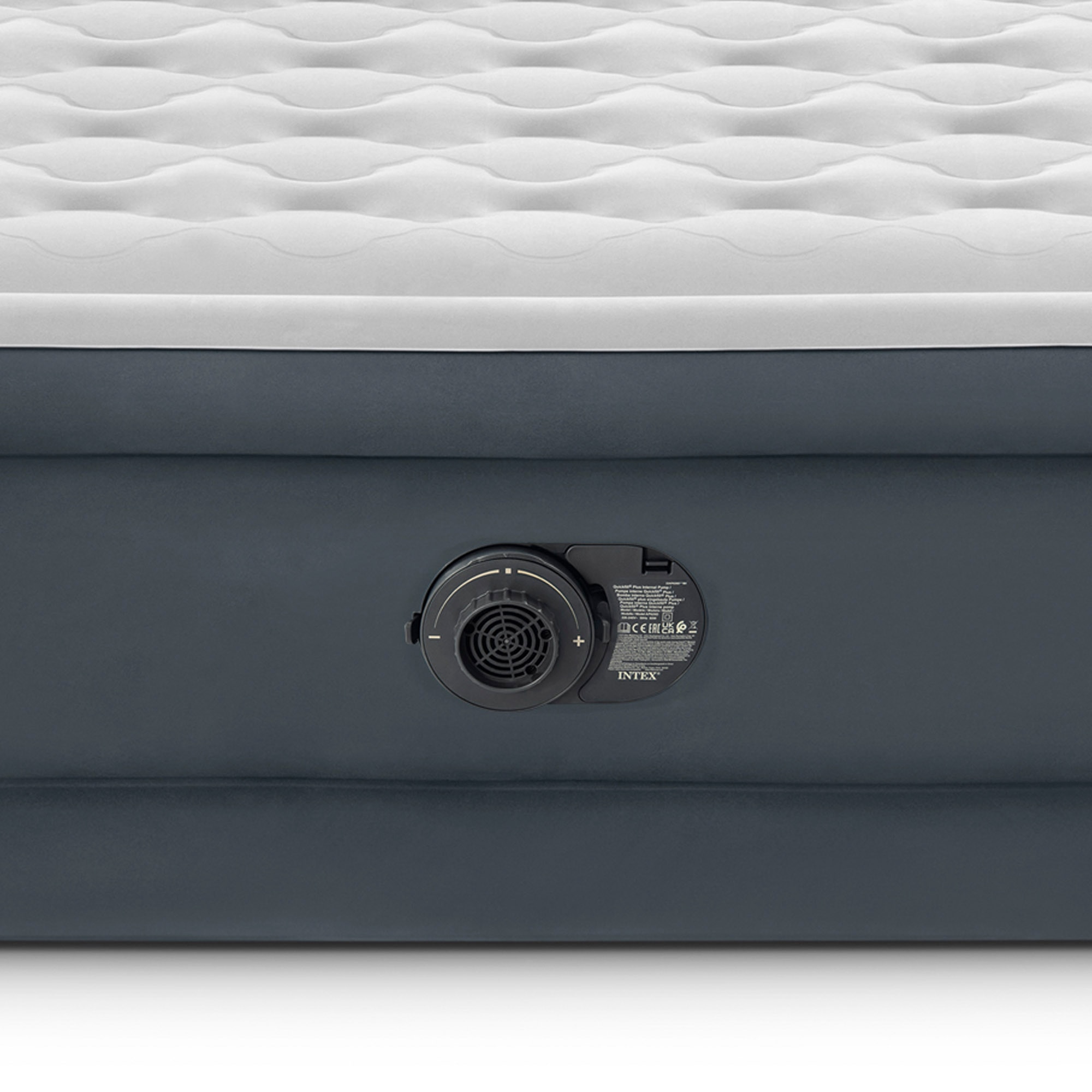 Colchón hinchable con cabecero Dura-Beam Deluxe Ultra Plush Queen  Intex 3