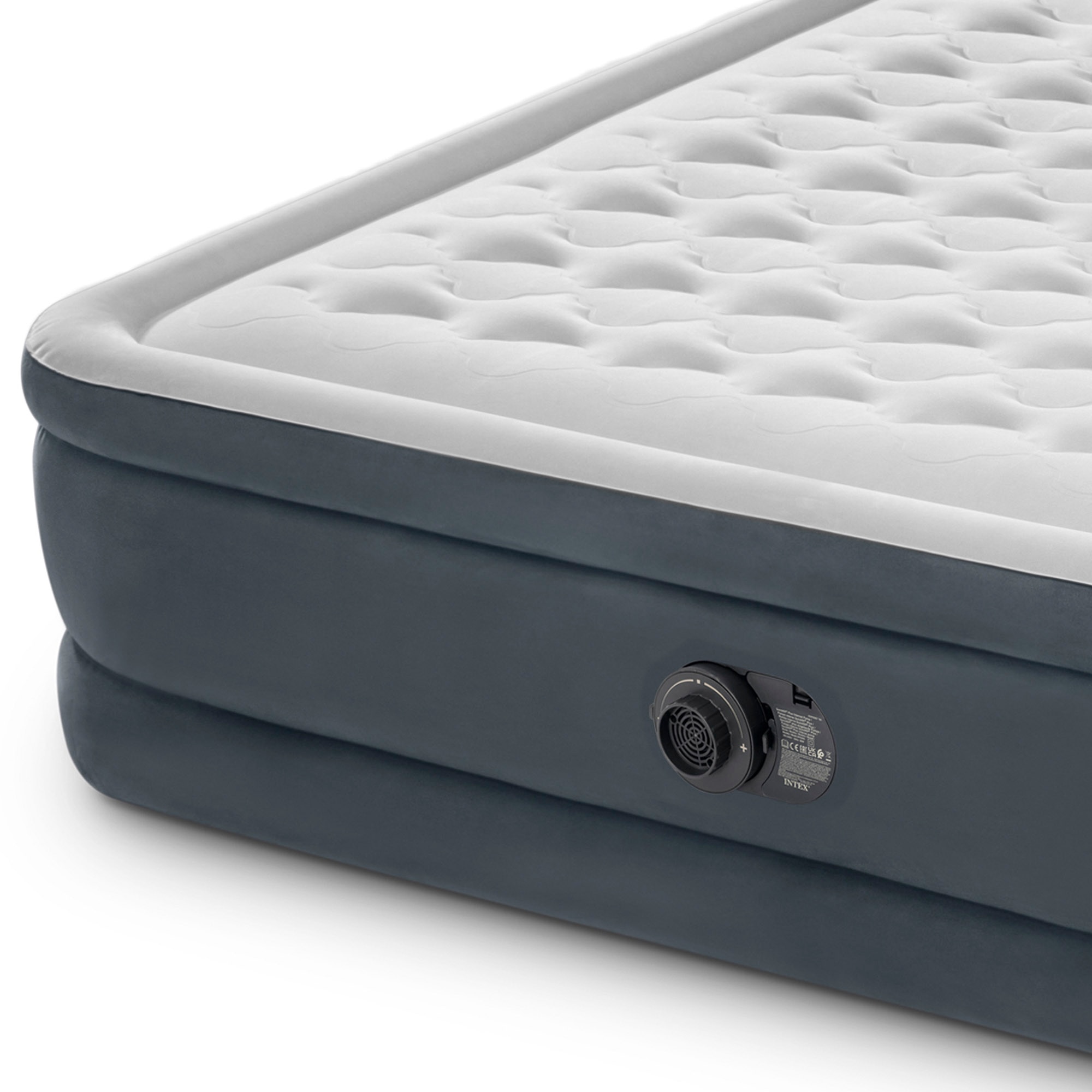 Colchón hinchable con cabecero Dura-Beam Deluxe Ultra Plush Queen  Intex 6