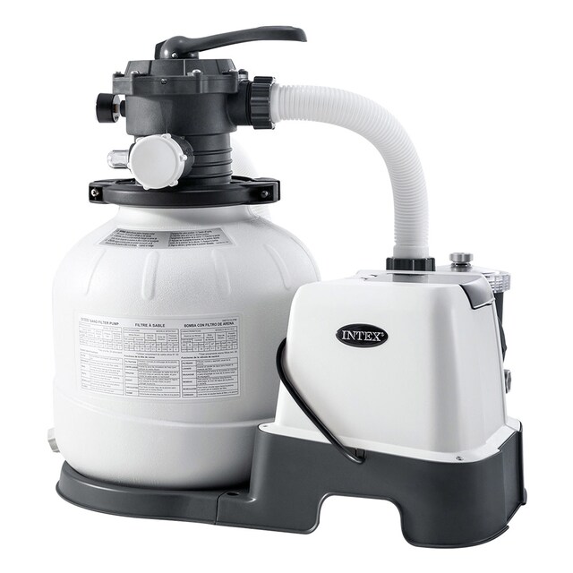Imagen 0 de Sistema combinado Intex depuradora arena y clorador salino eco 7 g/h - 32000 l