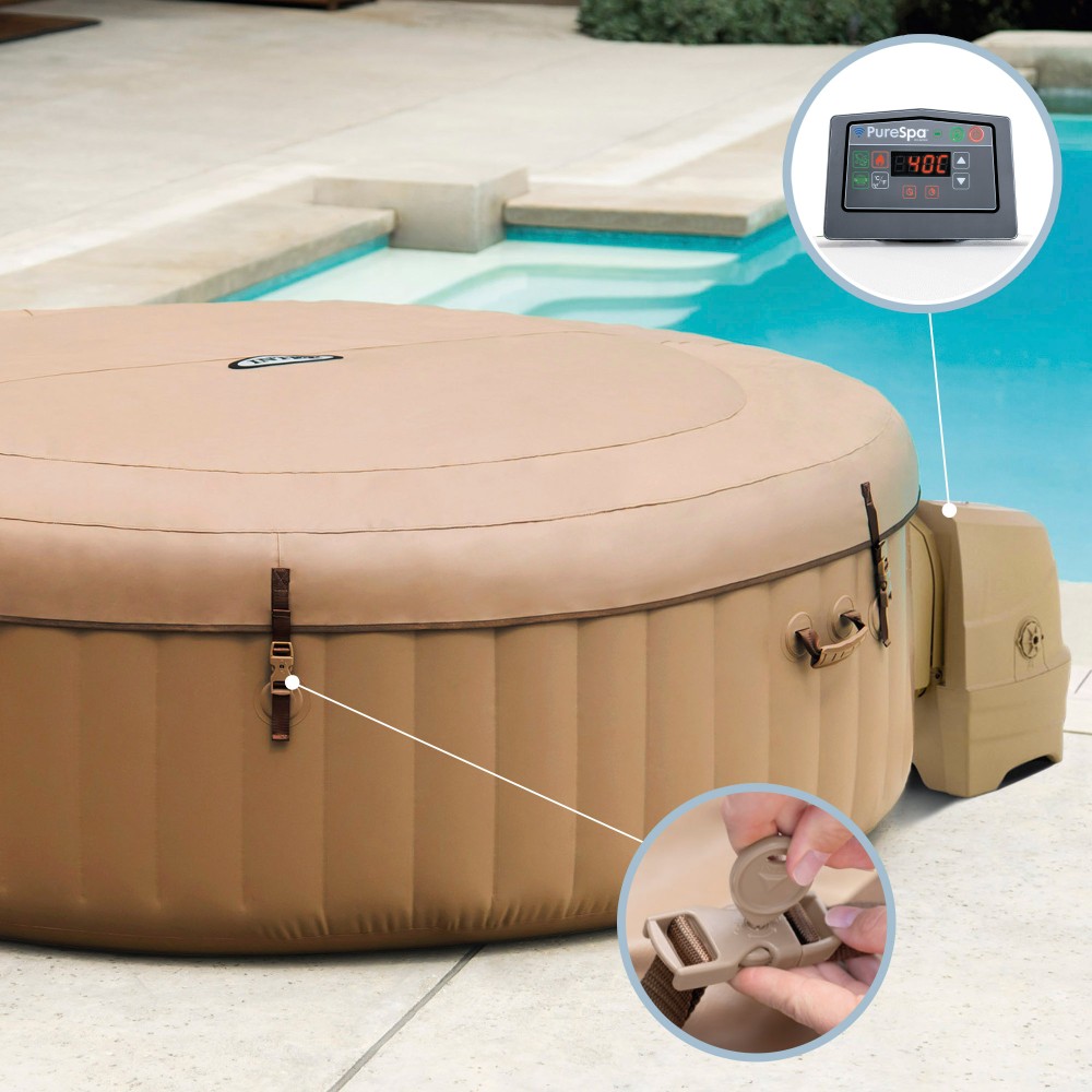 Spa Hinchable PureSpa Sahara Ø 196 x 71 cm Beige-3