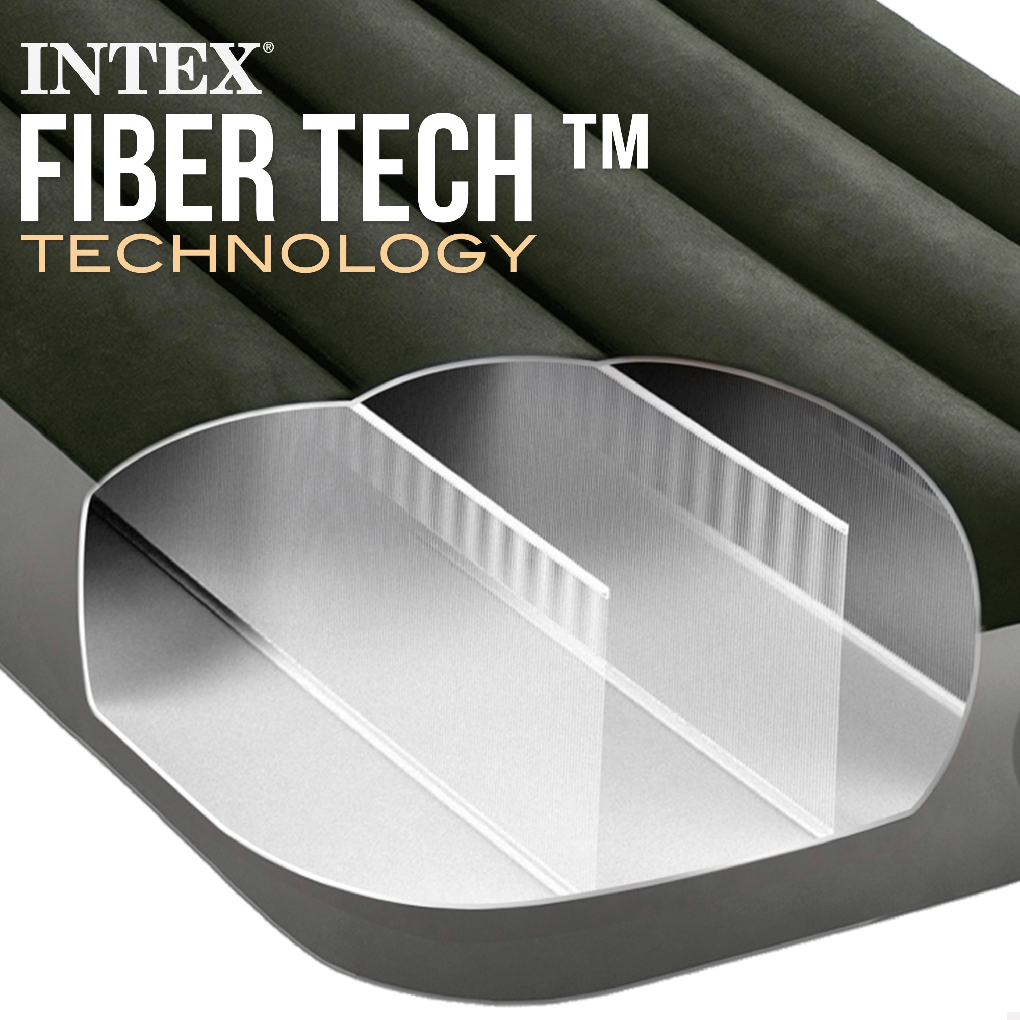 Colchón hinchable Intex individual Talla XS Dura-Beam Estándar Downy - Negro Negro-7
