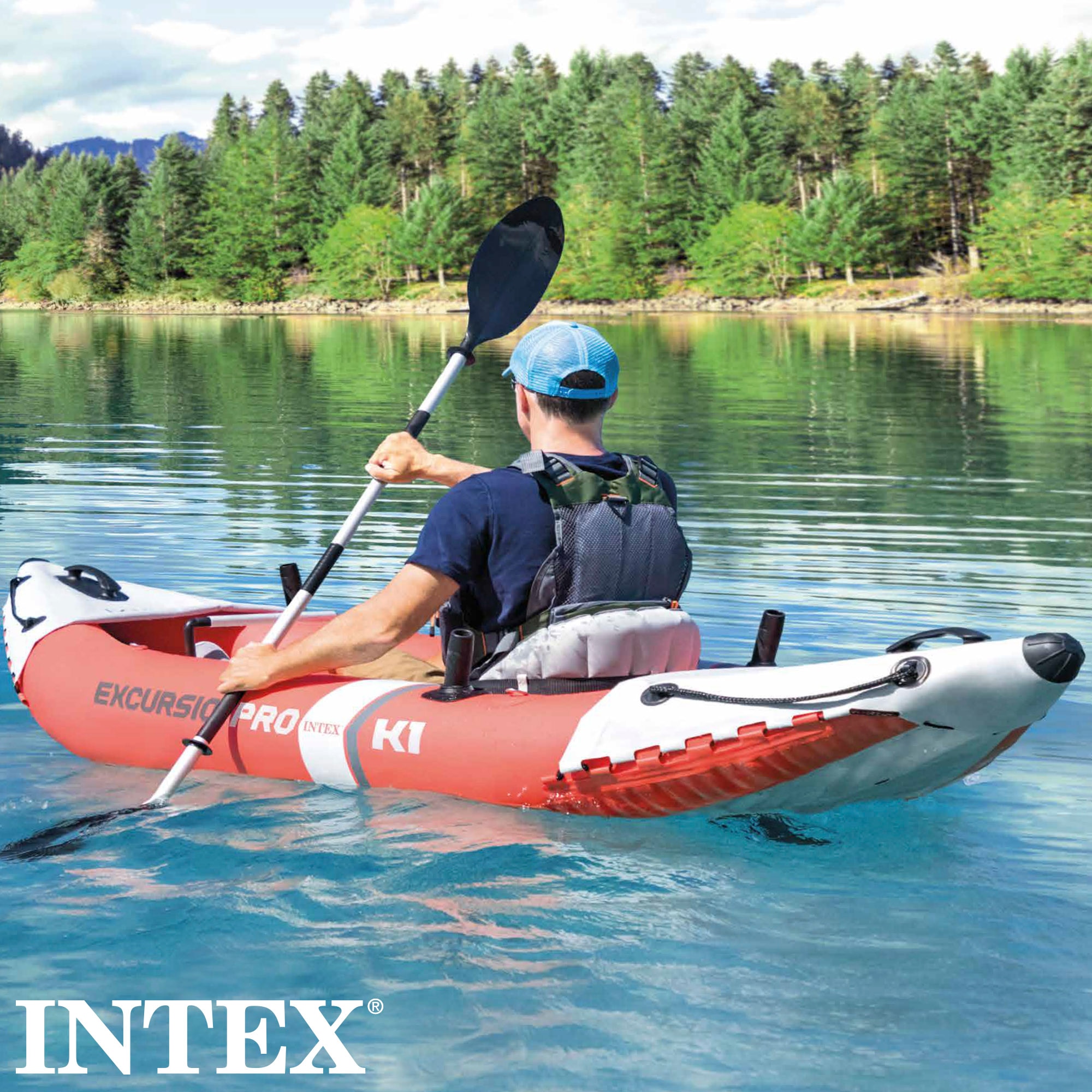 Kayak hinchable Excursion Pro K1 con accesorios Intex - Rojo Rojo-2