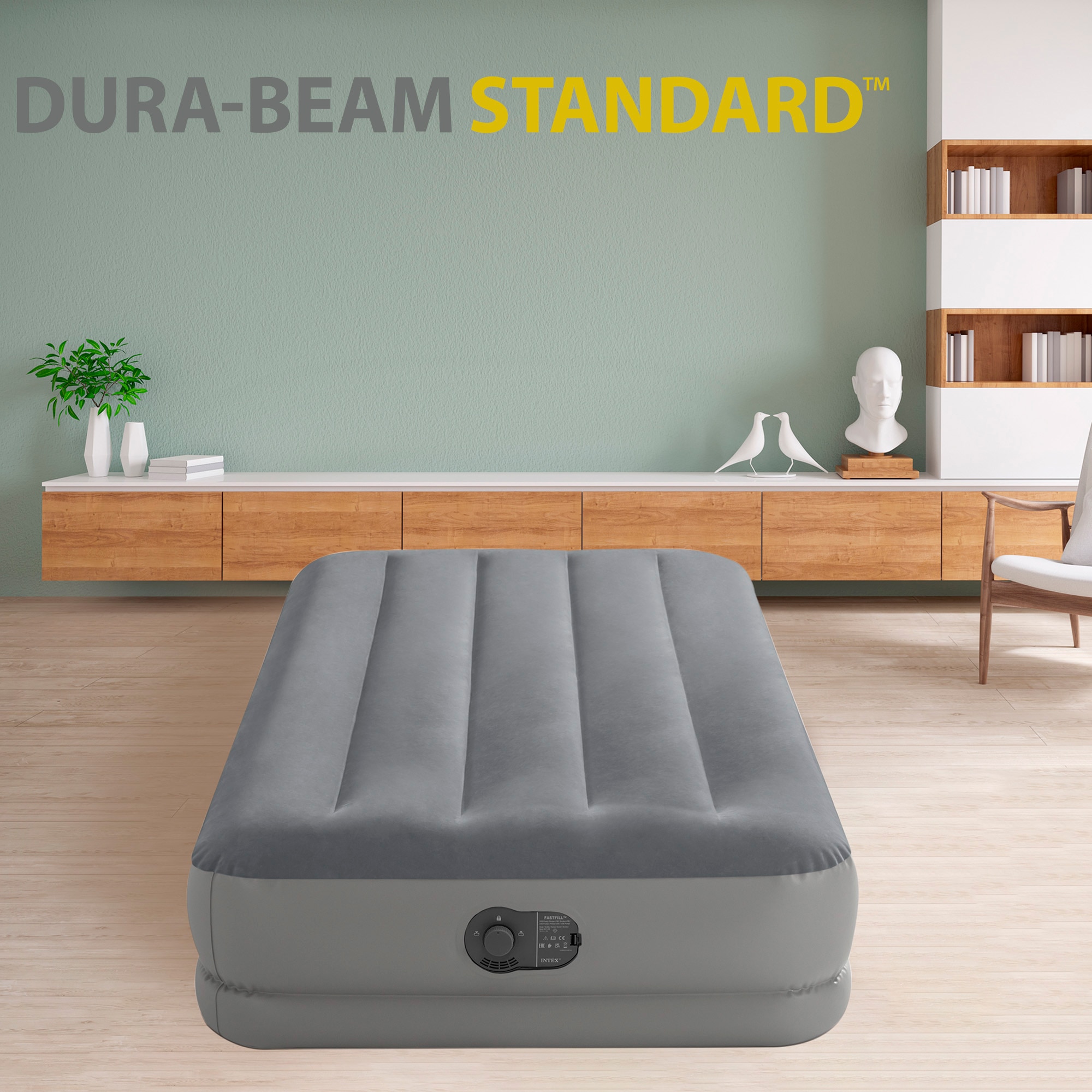 Colchón hinchable individual Dura-Beam® modelo Prestige Intex - Gris Gris-2