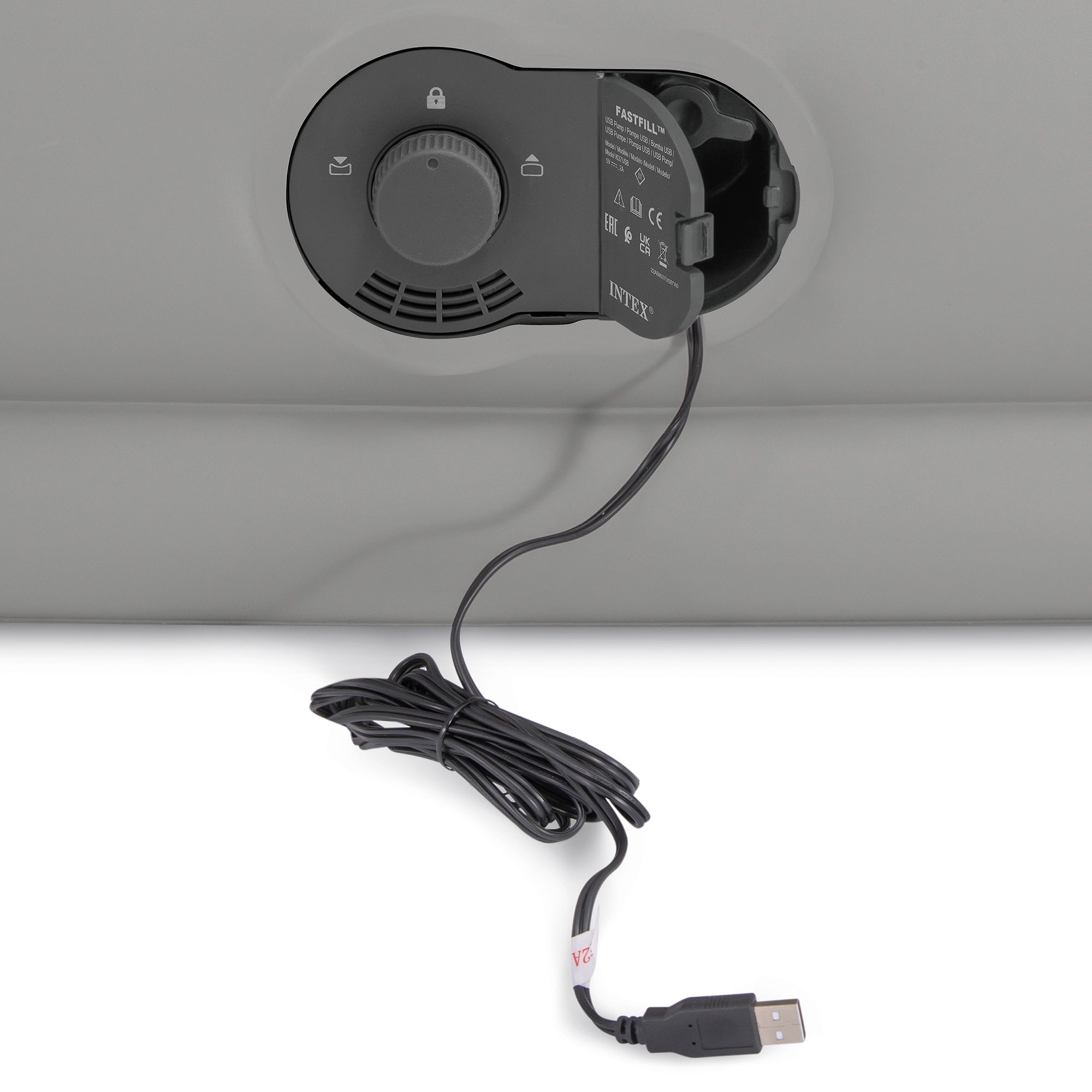 Colchón hinchable individual Dura-Beam® modelo Prestige Intex - Gris Gris-3