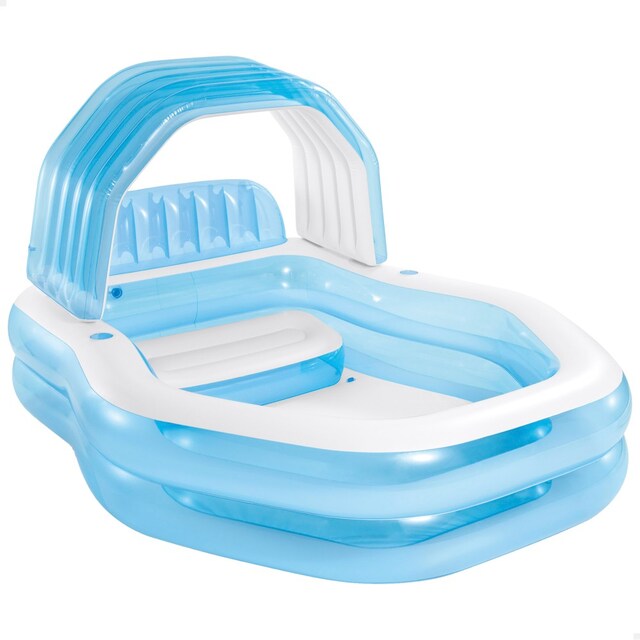 Imagen 0 de Piscina hinchable para niños azul c/sillón y toldo 229x191x135 cm Intex