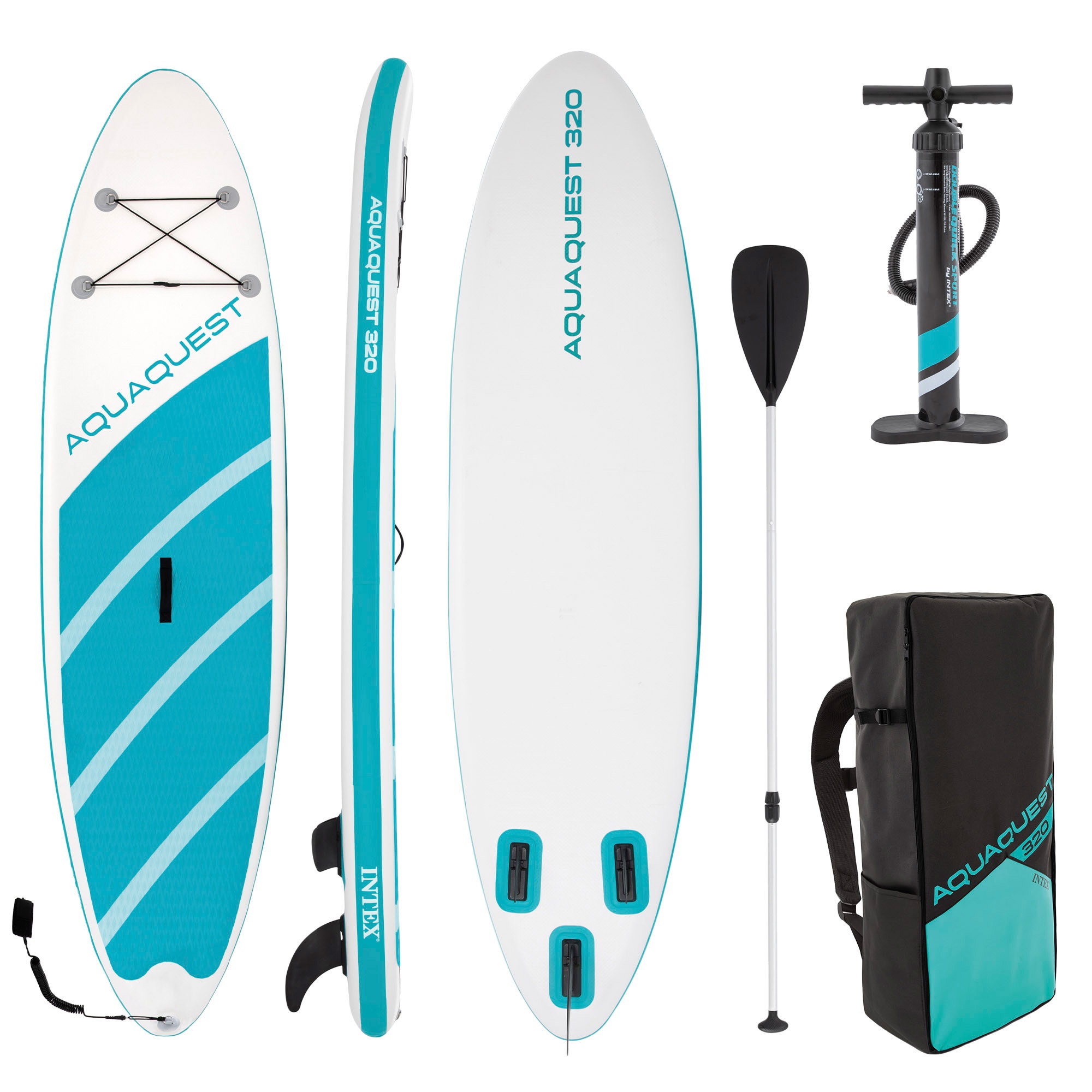 Imagen 0 de Tabla paddle surf hinchable AquaQuest 320 All-Round con remo y accesorios Intex Azul