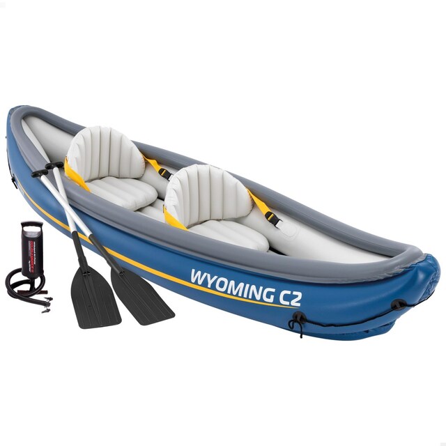 Imagen 0 de Kayak hinchable 2 plazas con remos + hinchador Wyoming C2 Intex