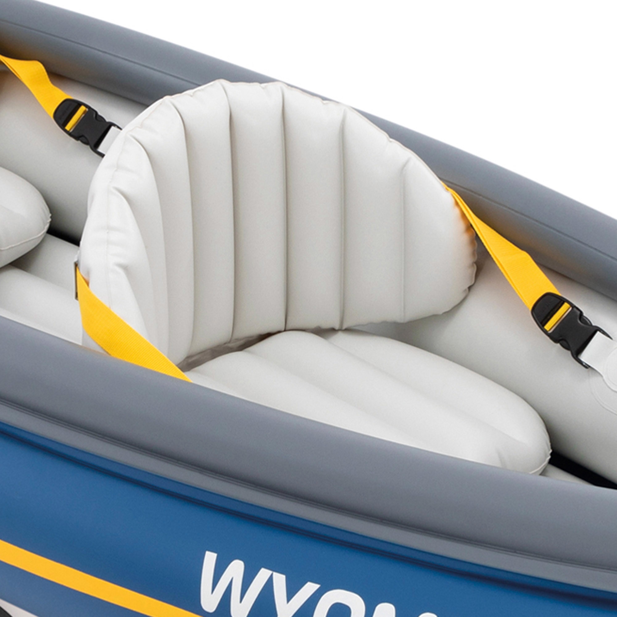 Imagen 3 de Kayak hinchable 2 plazas con remos + hinchador Wyoming C2 Intex - Azul Azul