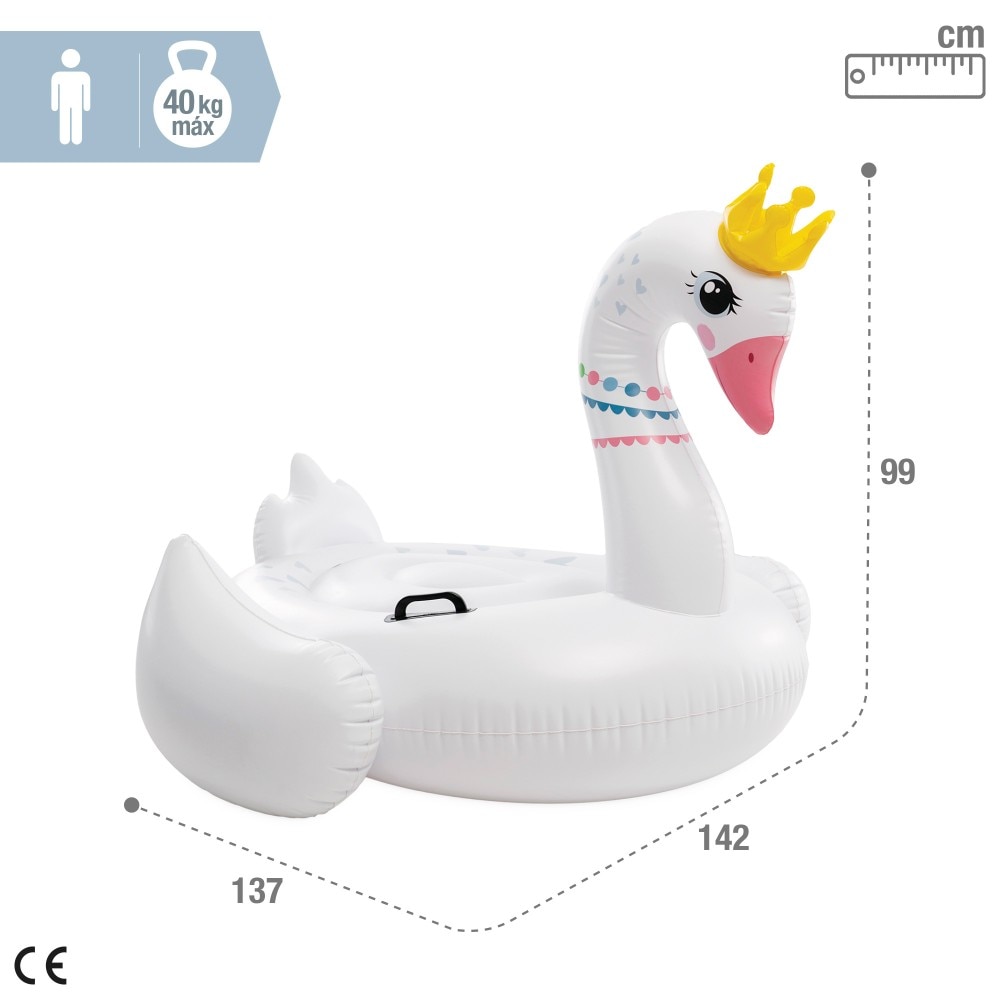 Flotador hinchable Cisne Real Intex 4