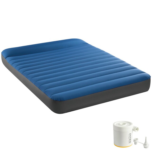 Imagen 0 de Colchón hinchable doble TruAire Camping Matress con hinchador incluido Intex