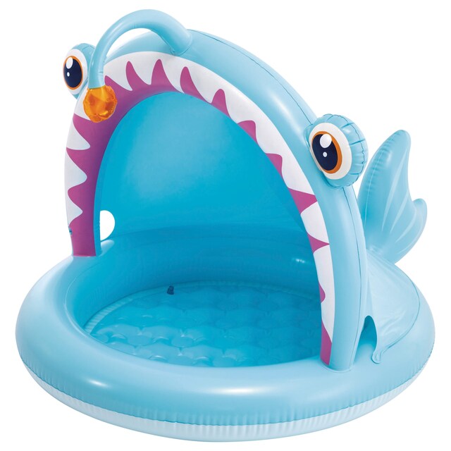 Imagen 0 de Piscina infantil hinchable Angler Fish con parasol y suelo acolchado Intex
