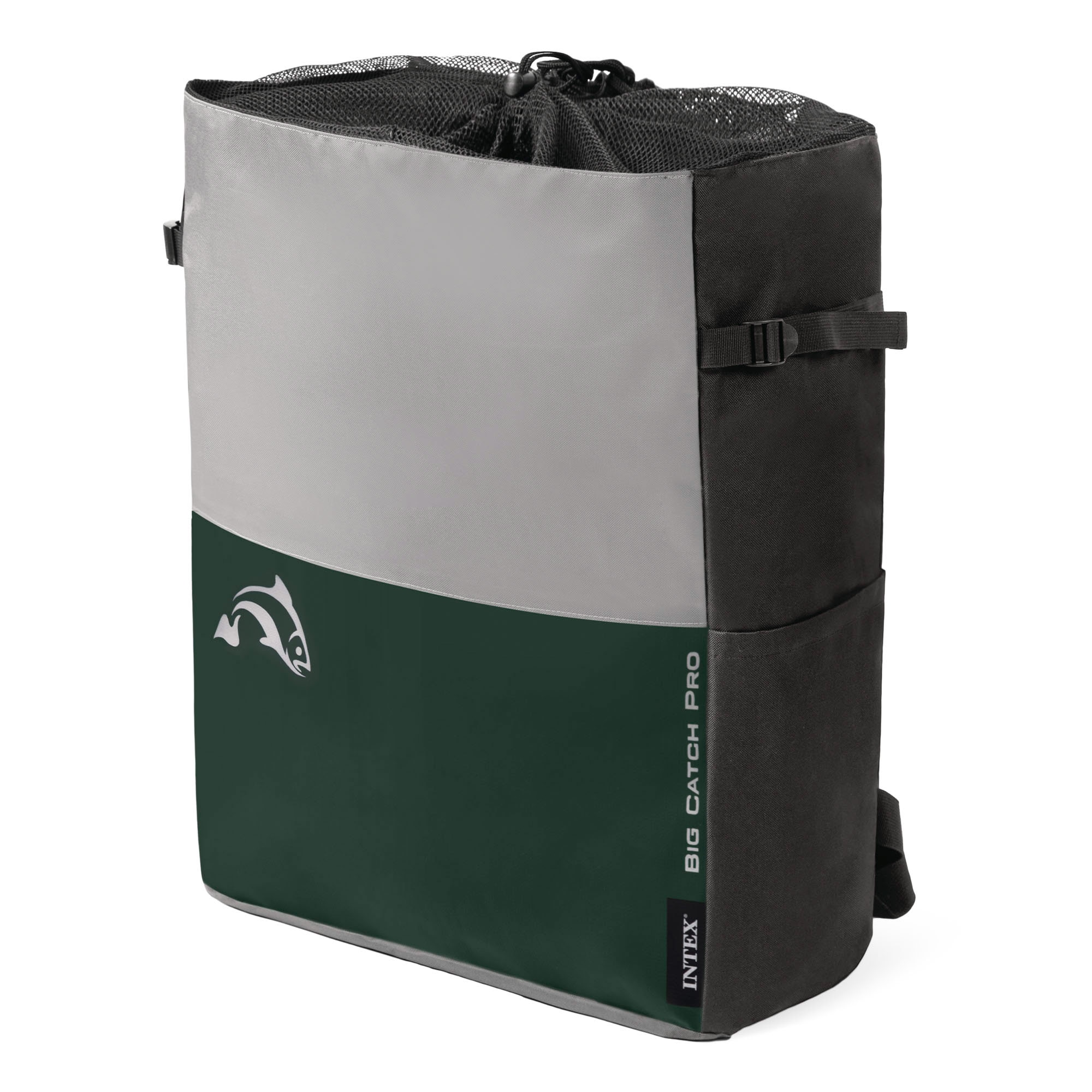 Pato hinchable pesca Big Catch Pro 165 cm con remos y accesorios Intex - Verde Verde-9
