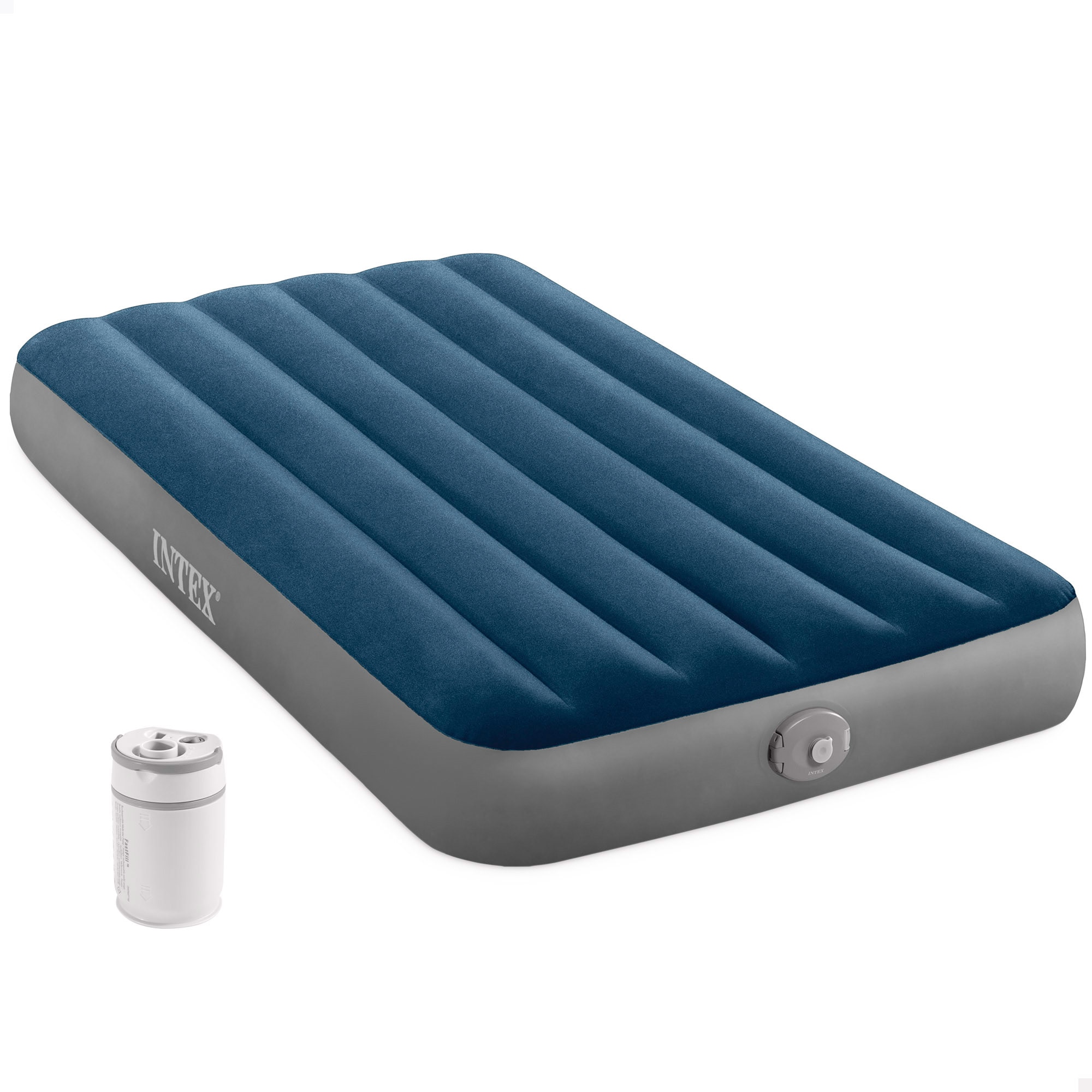 Imagen 0 de Colchón hinchable individual Intex Standard Prestige Single-High 191x99x25 cm Azul