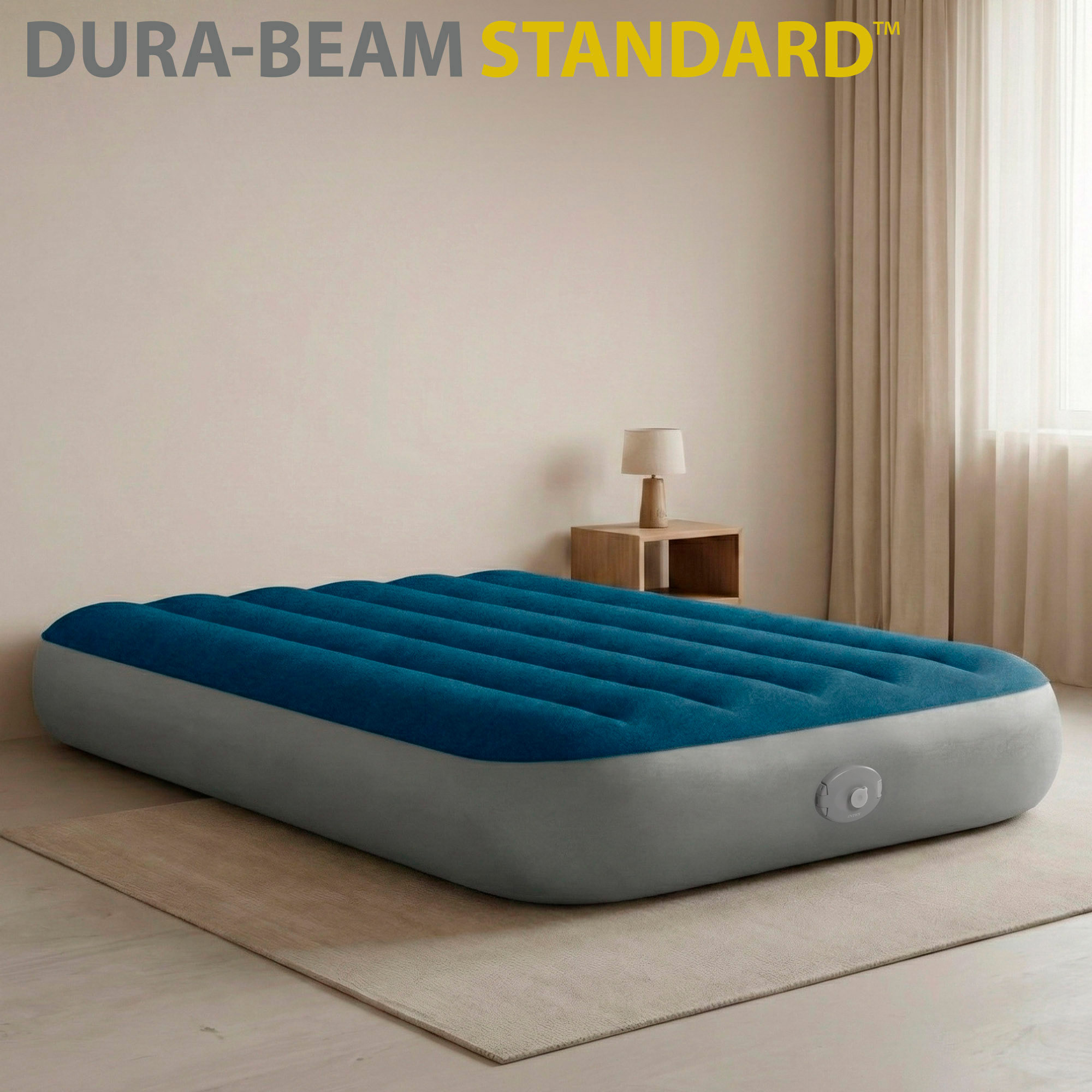 Colchón hinchable individual Intex Standard Prestige Single-High 191x99x25 cm - Azul Azul-2