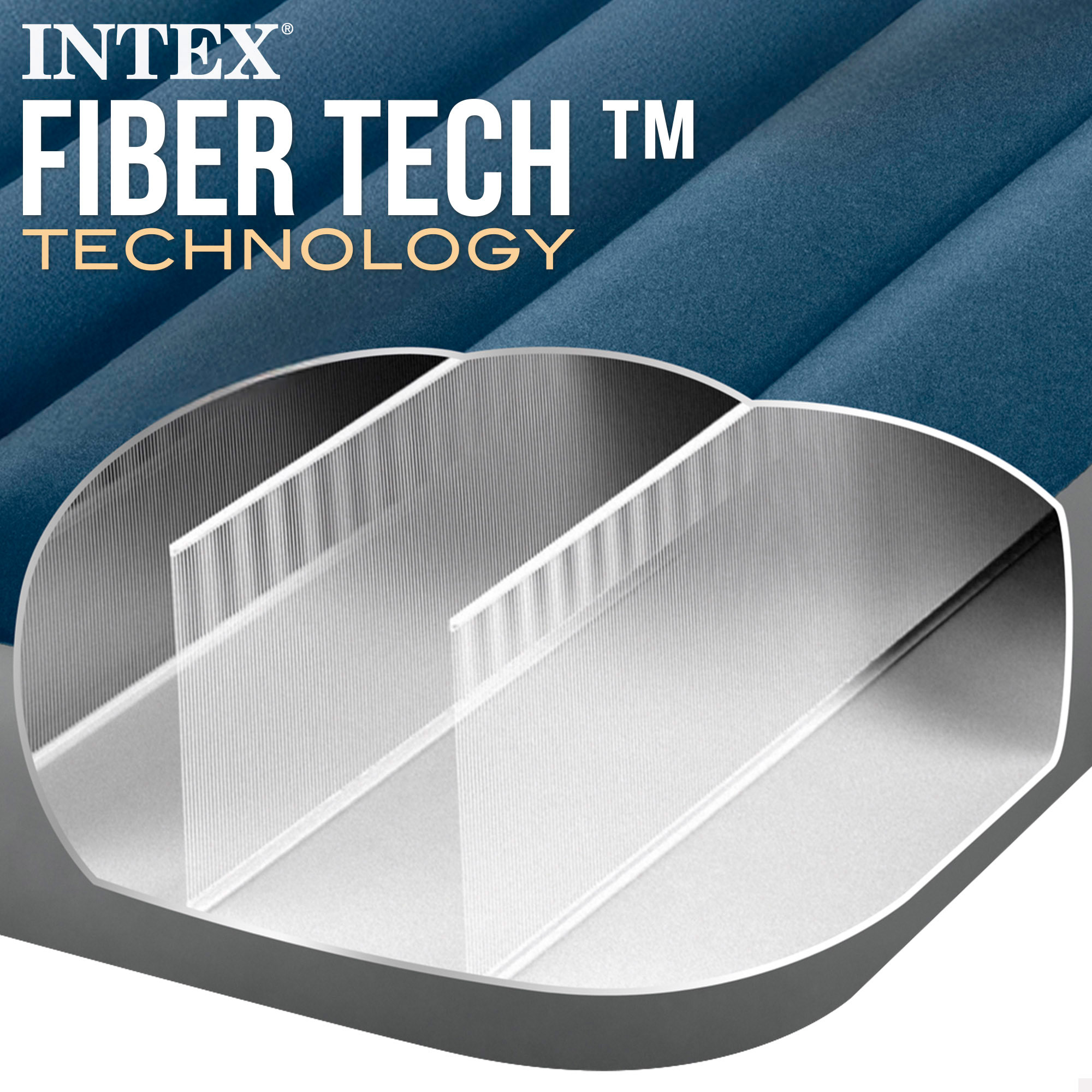 Colchón hinchable individual Intex Standard Prestige Single-High 191x99x25 cm - Azul Azul-7