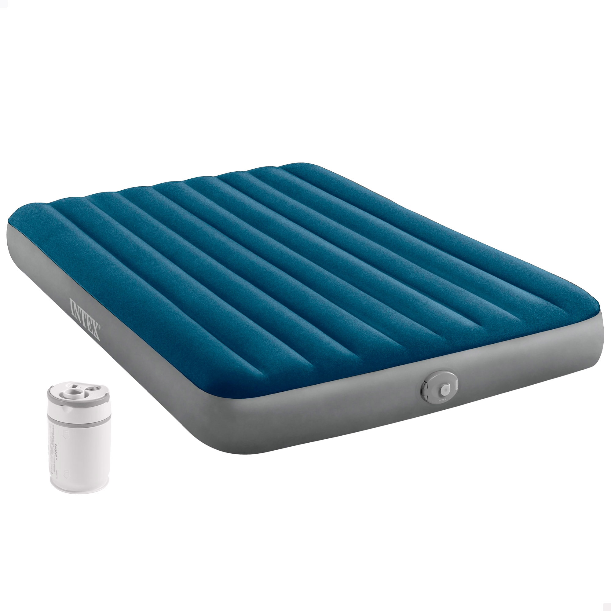 Imagen 0 de Colchón hinchable doble Standard Prestige Single-High Queen  Intex Azul