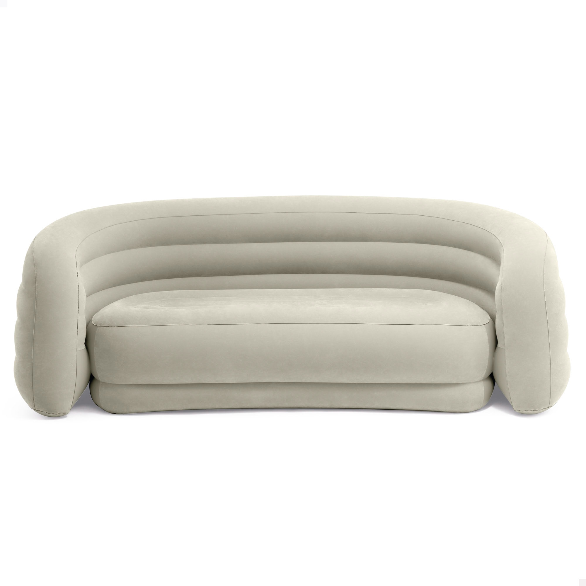 Sofá hinchable curvo Intex - Gris Gris-3