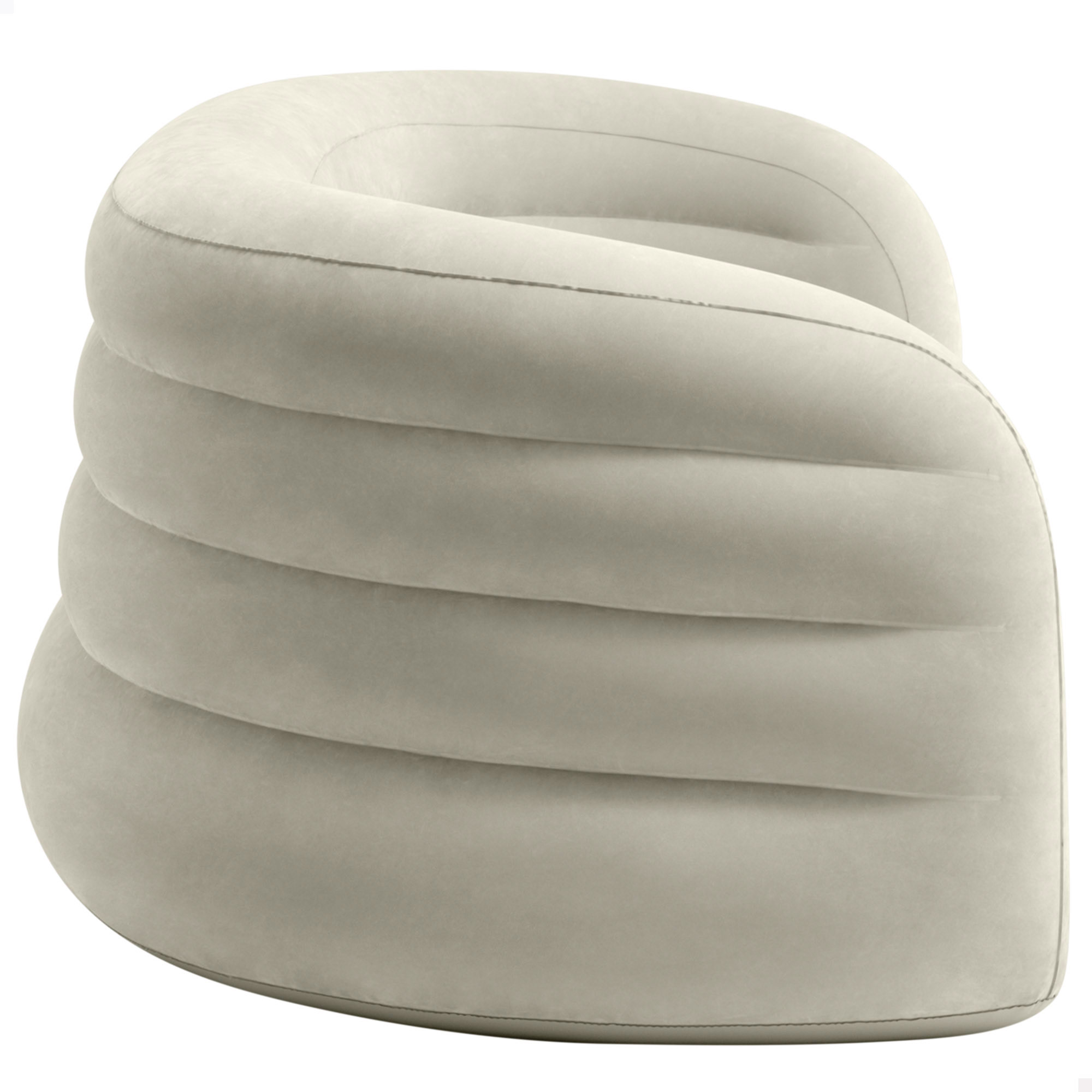 Sofá hinchable curvo Intex - Gris Gris-6
