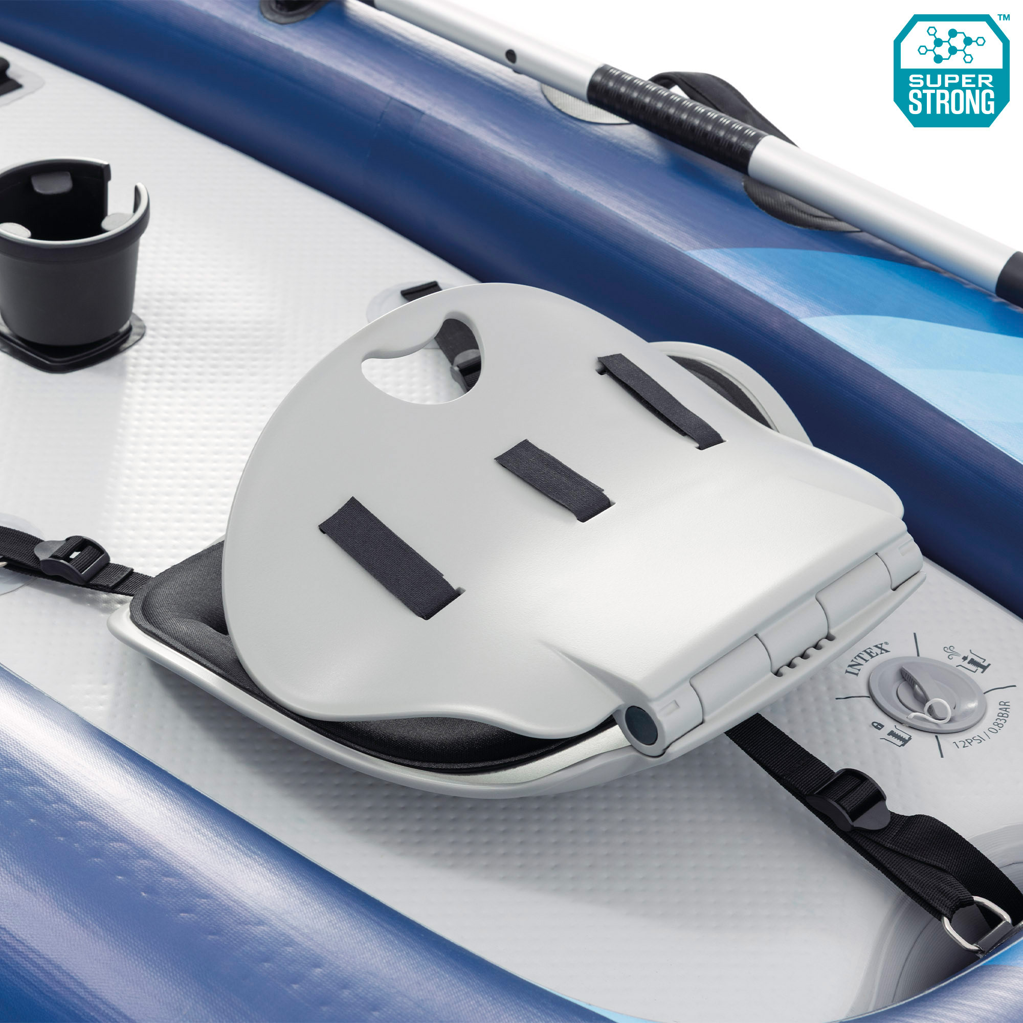 Kayak hinchable Dakota Quest 320 cm 1 plaza Intex - Azul Azul-3