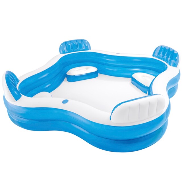 Imagen 0 de Piscina hinchable Intex con asientos 229x229x66 cm - 990 l