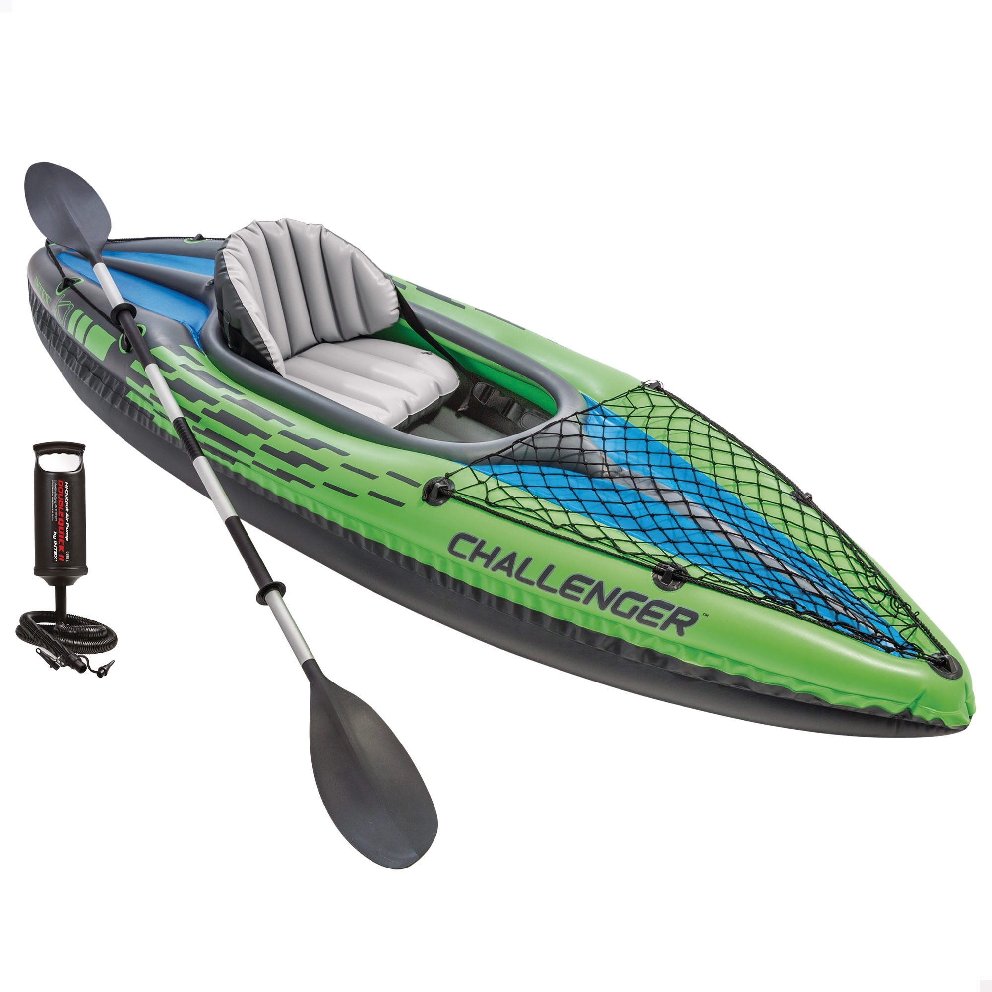 Imagen 1 de Kayak hinchable Challenger K1 274 cm 1 plaza con accesorios Intex Verde