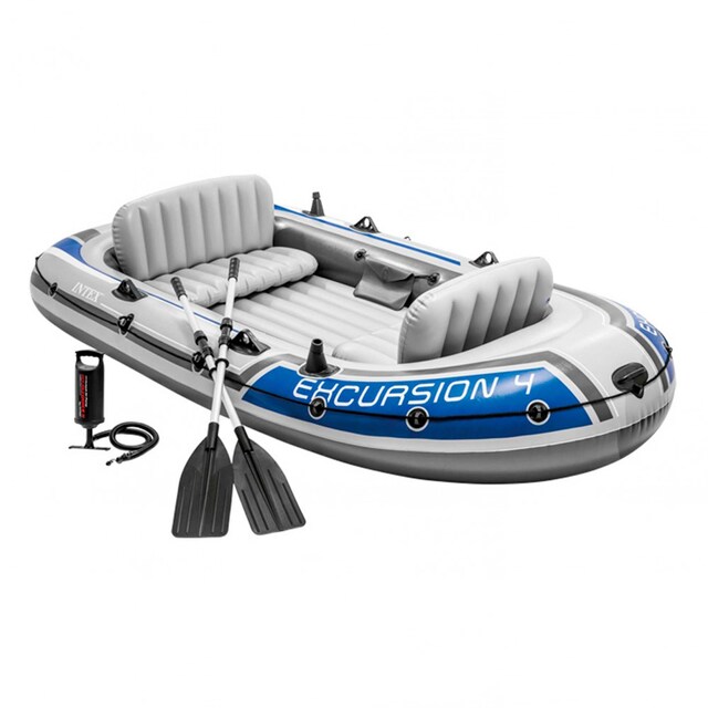 Imagen 0 de Barca hinchable Intex Excursion 4 con 2 remos 315x165x43 cm