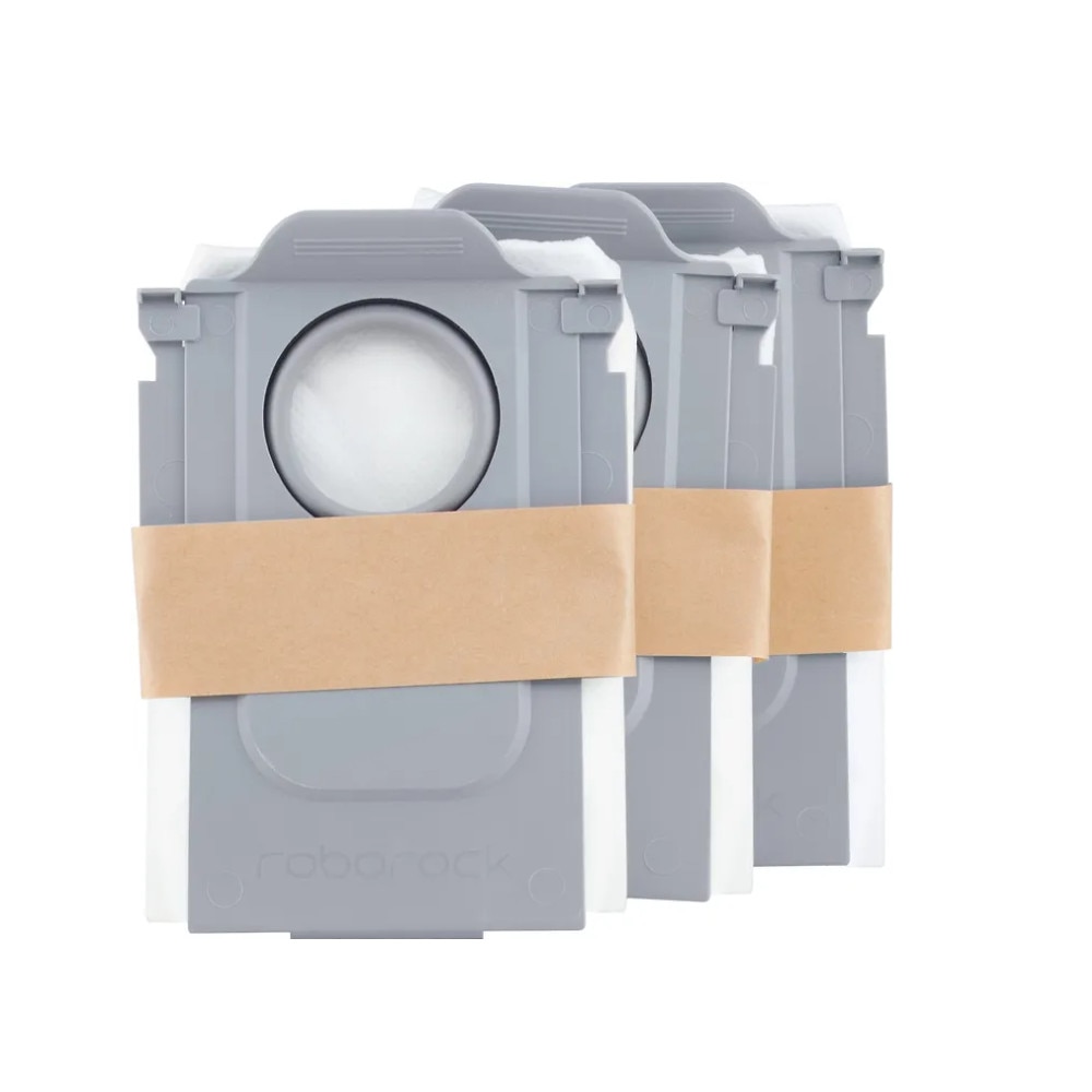 Pack de 3 bolsas de aspirador Roborock para Saros Z70, Saros 10, Qrevo CurvX, S8 MaxV Ultra, Qrevo Edge, Qrevo 5AE, QR 598 - Blanco Blanco-2