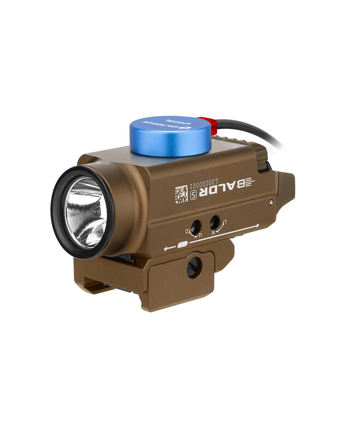 Imagen 3 de Linterna para arma Baldr S 800 lúmenes Desierto Olight - Marrón Marrón