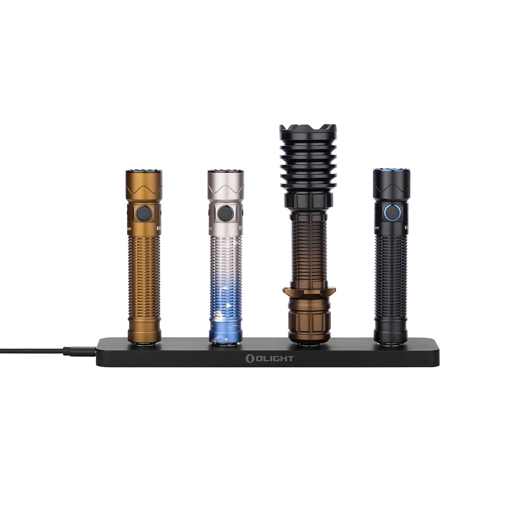Cargador múltiple Omino para 4 linternas Olight - Negro Negro-2