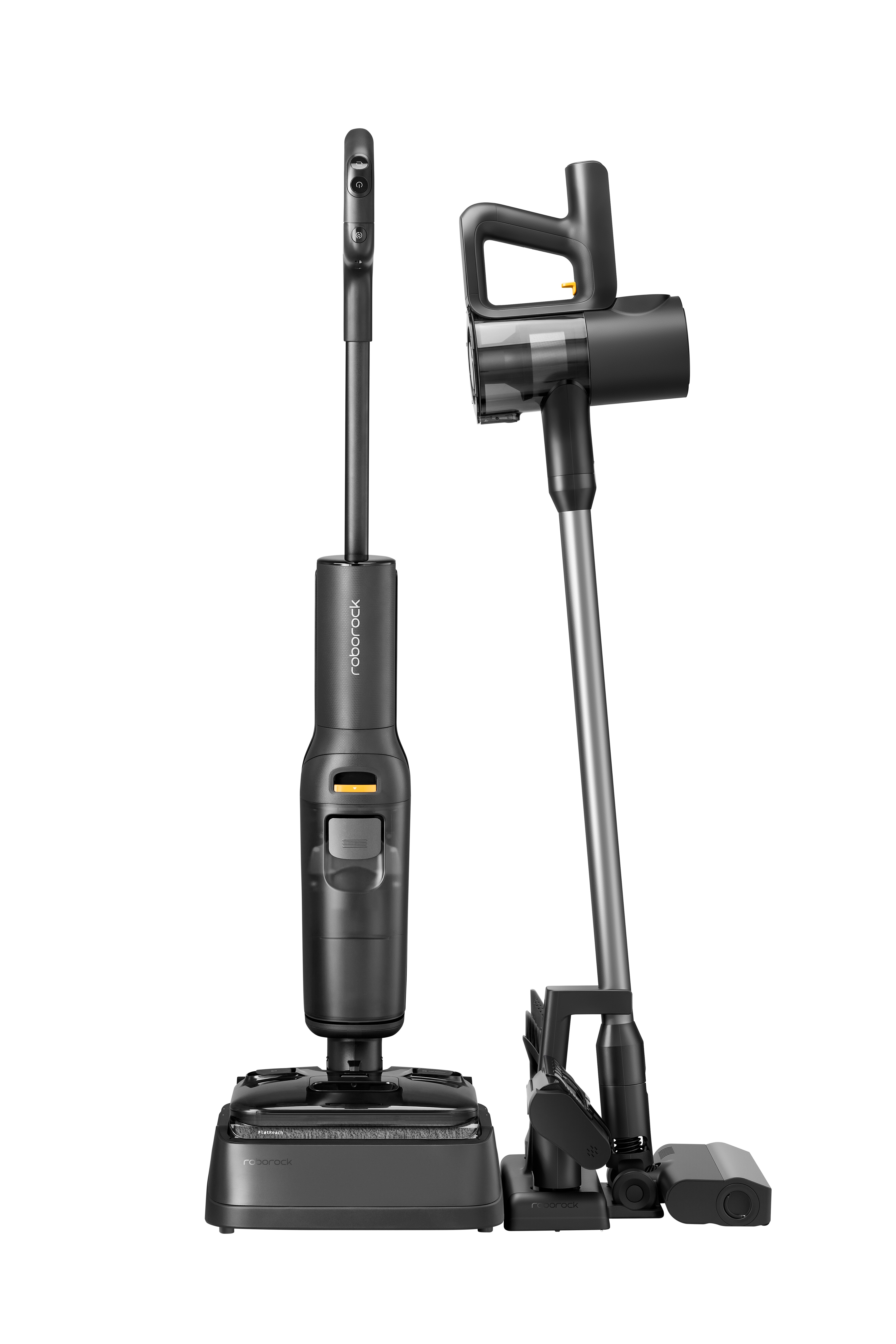 Imagen 0 de Aspirador de escoba Roborock F25 ACE COMBO  w/CS en seco y húmedo sin cable combinación con Aspirador vertical Negro