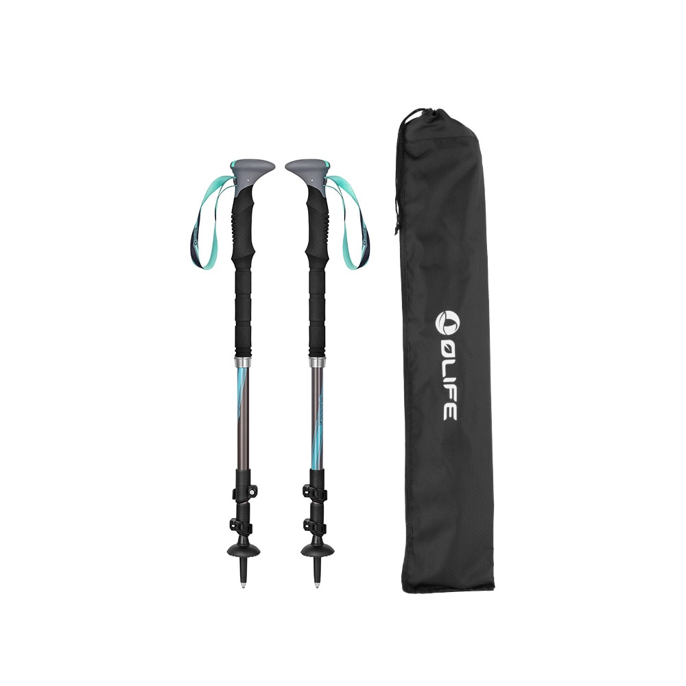 Bastones de senderismo extensibles con luz integrada Beamwalk T3 Trekking Olife Olight - Negro Negro-4