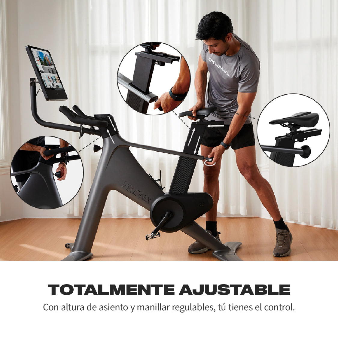 Bicicleta estática Inteligente Velonix Speediance - Negro Negro-2