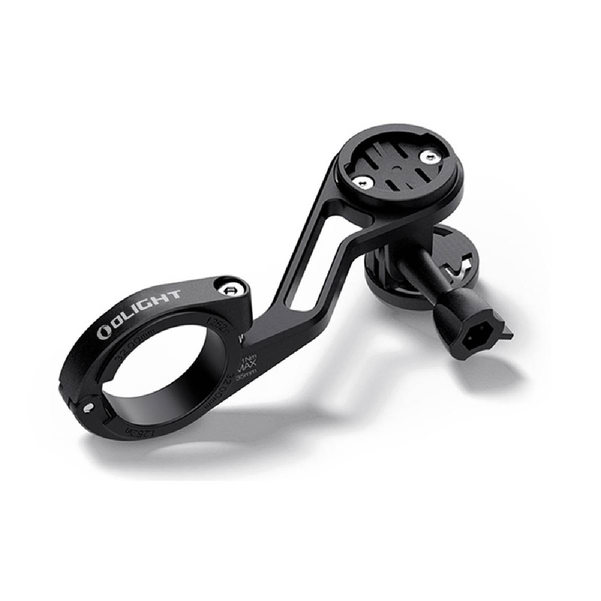 Soporte bici para GPS y luz delantera de vástago TTA Olight - Negro Negro-2